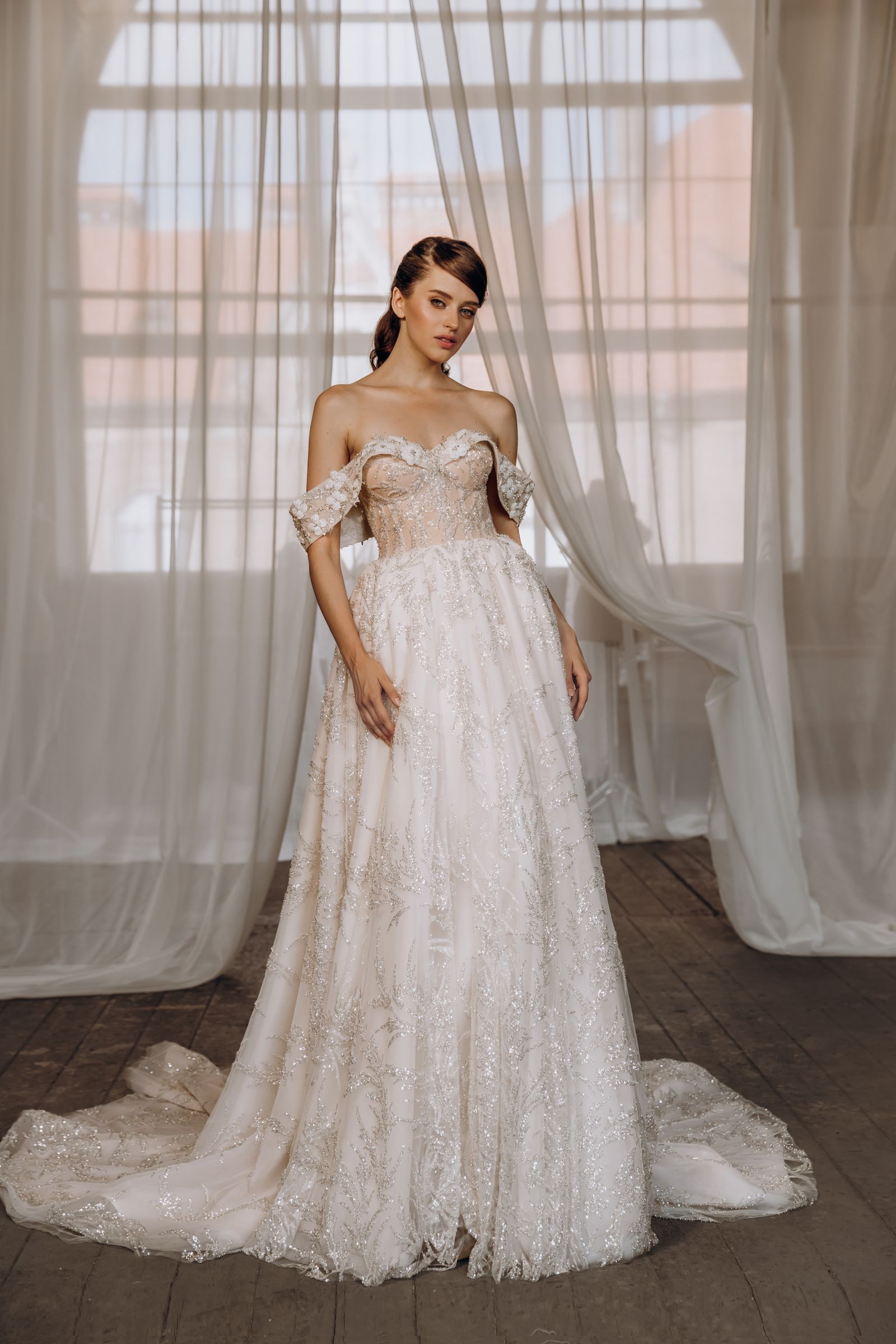 Abigail wedding dress, front view