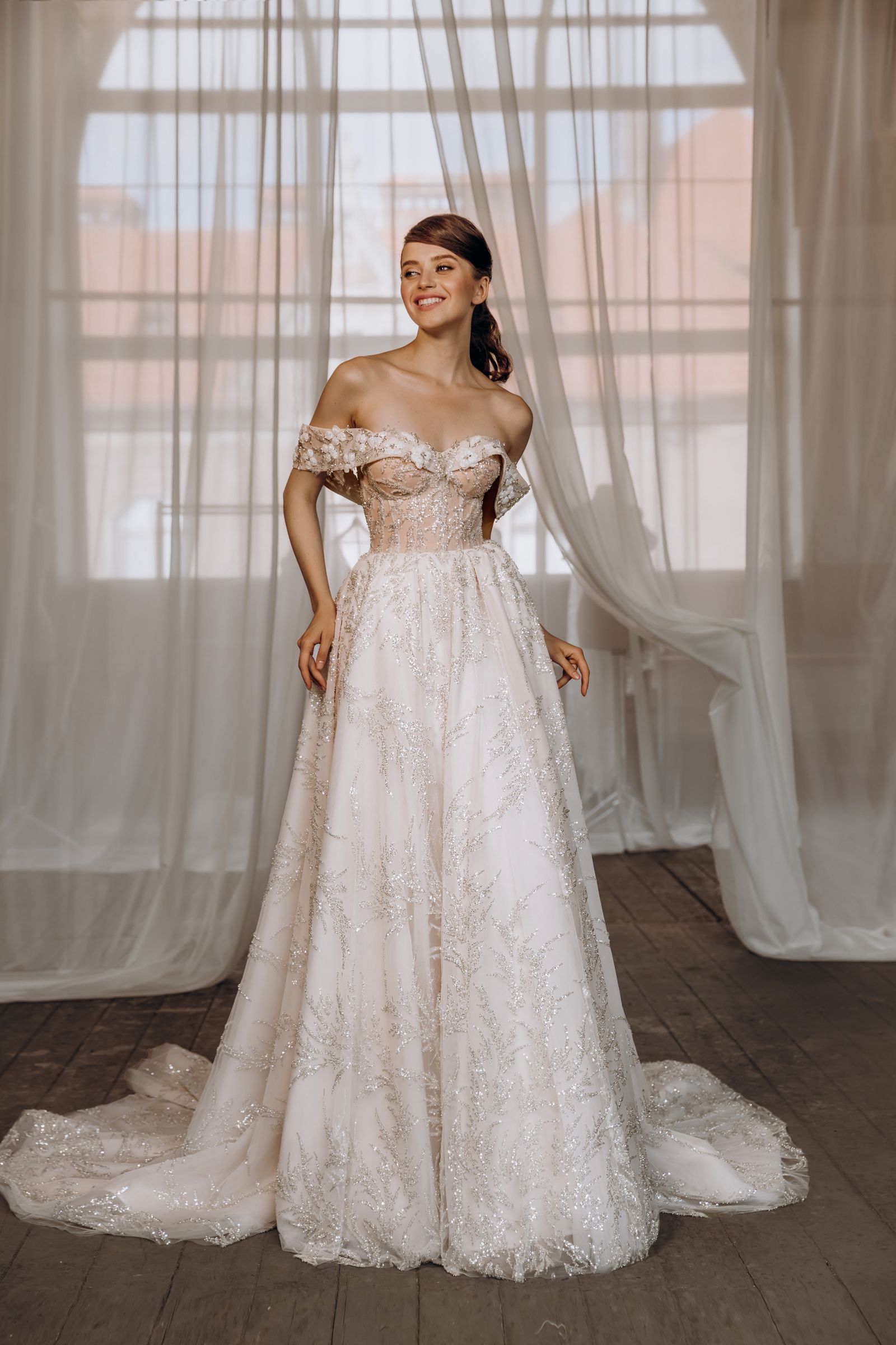 Abigail wedding dress, front view