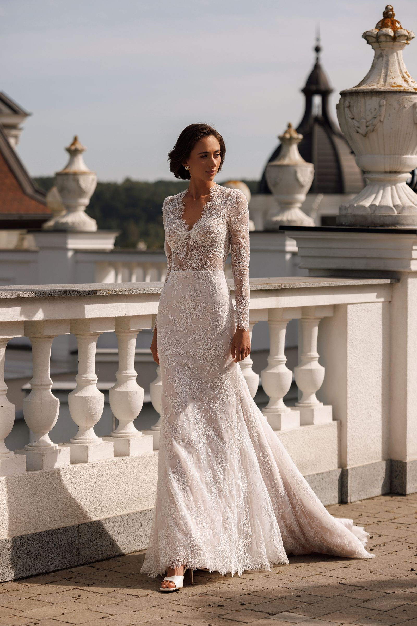 Adora — mermaid wedding dress, front view