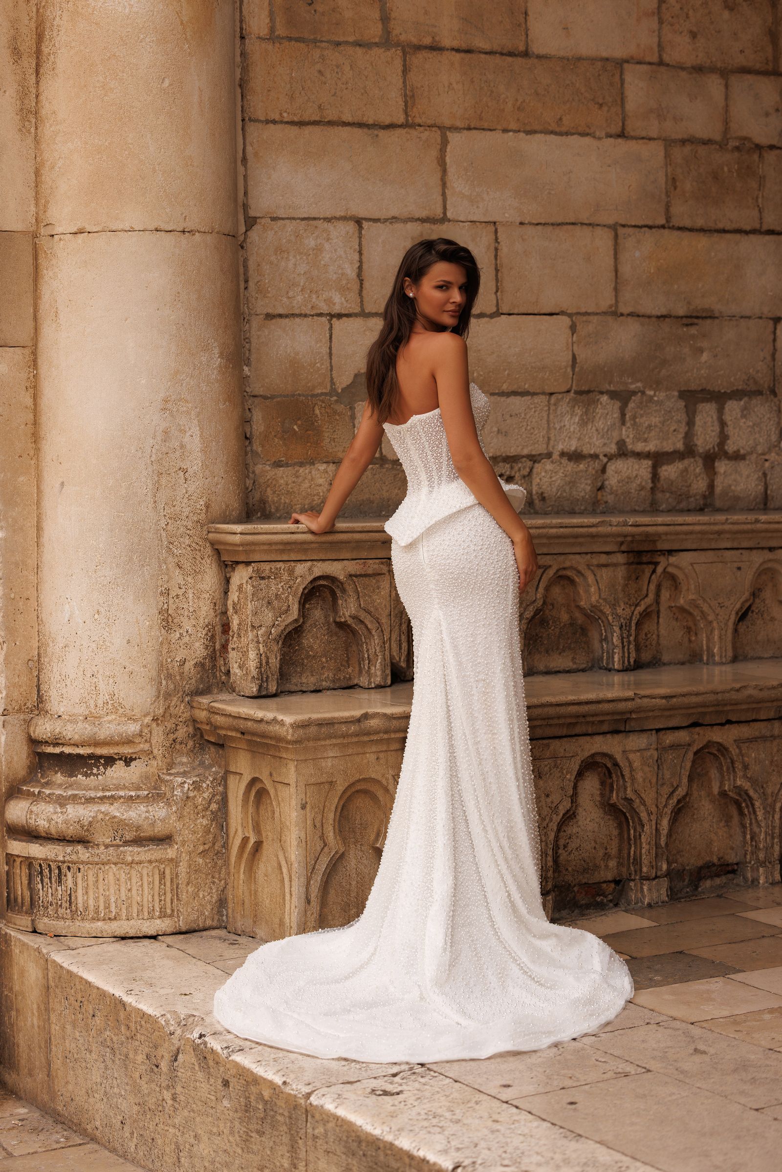 Amalia wedding dress, back view