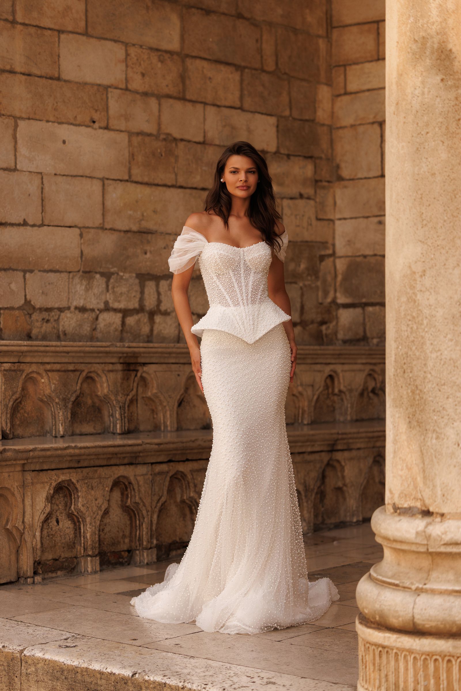 Amalia wedding dress, front view
