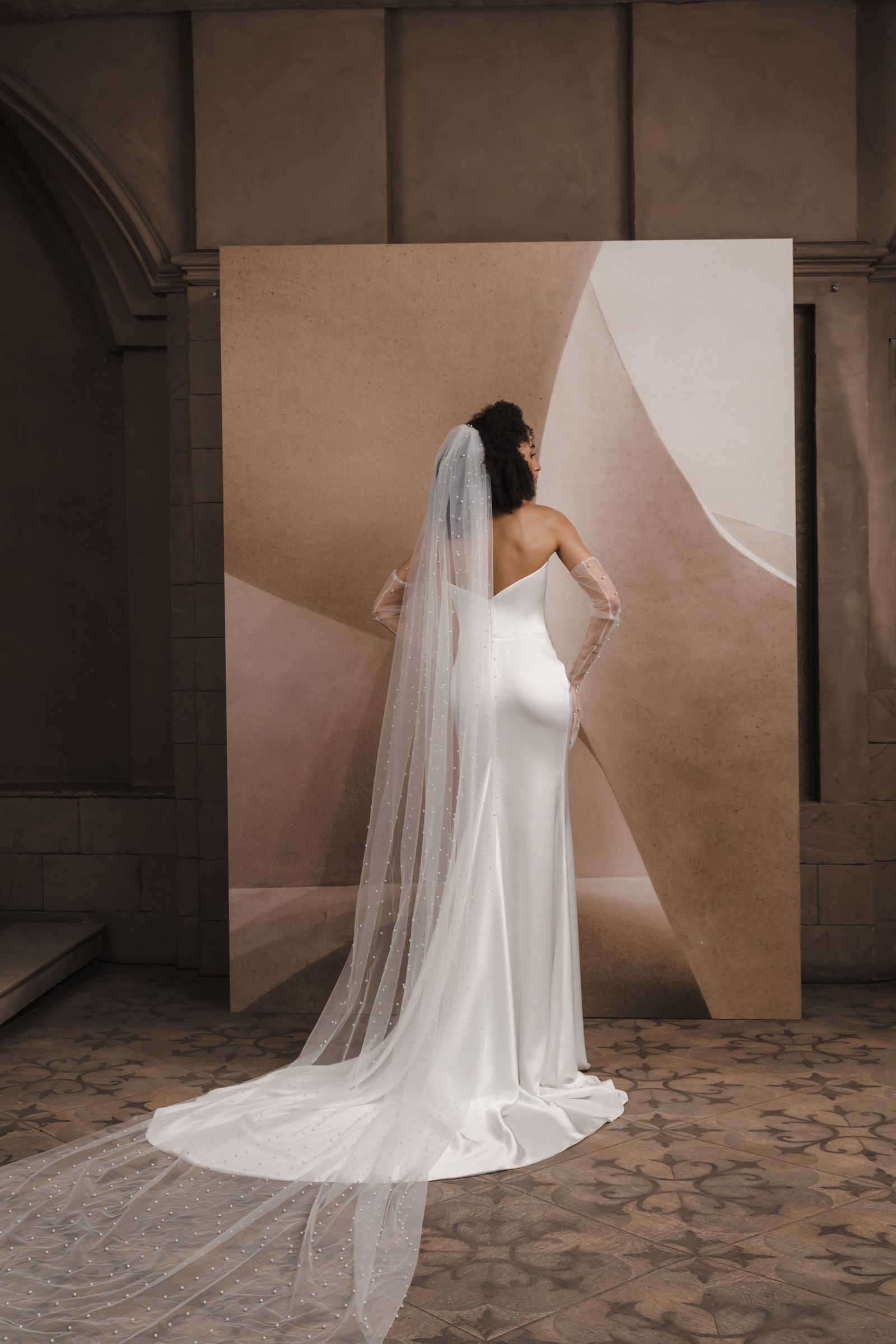 Amanda wedding dress, back view
