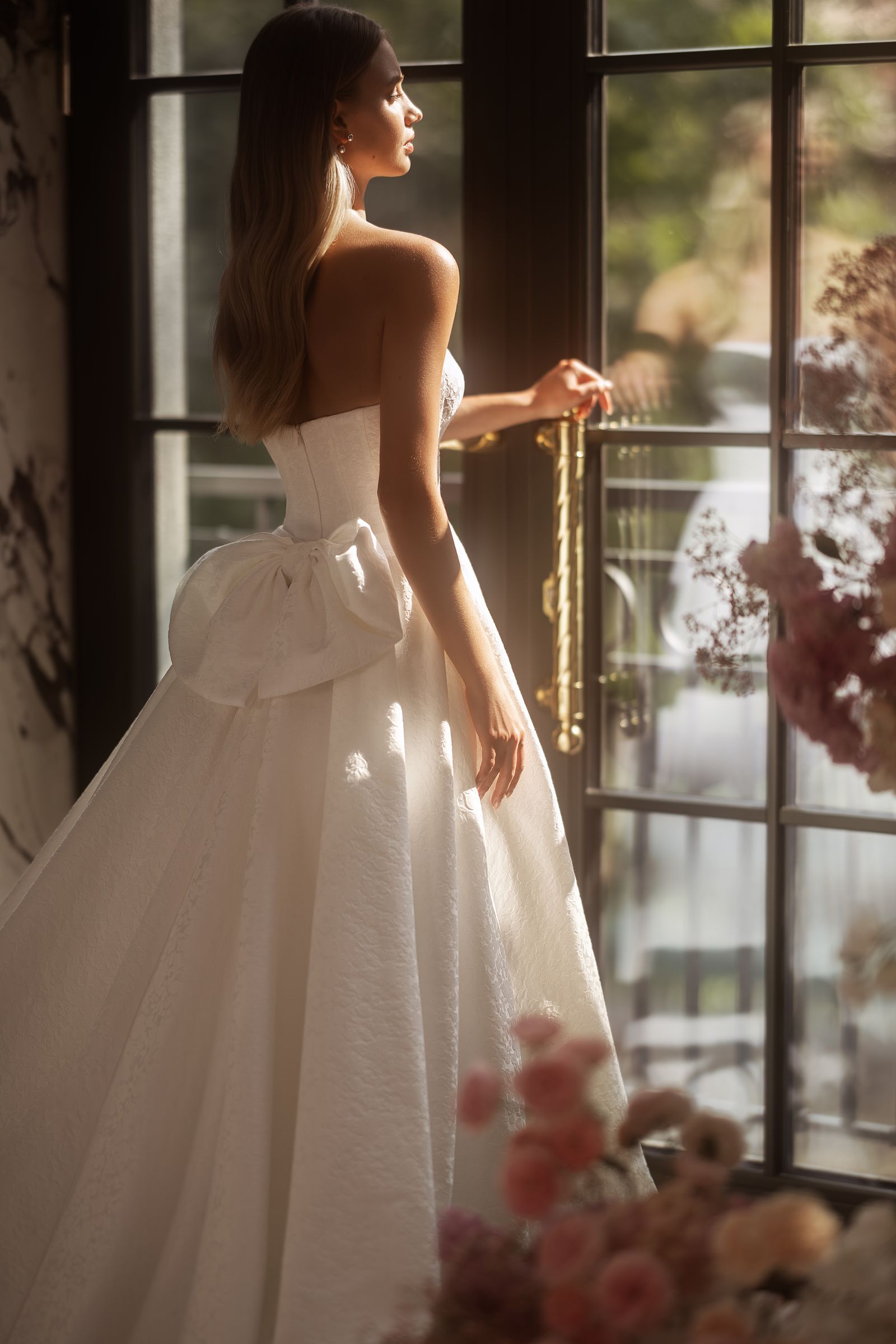 Amira wedding dress, back view