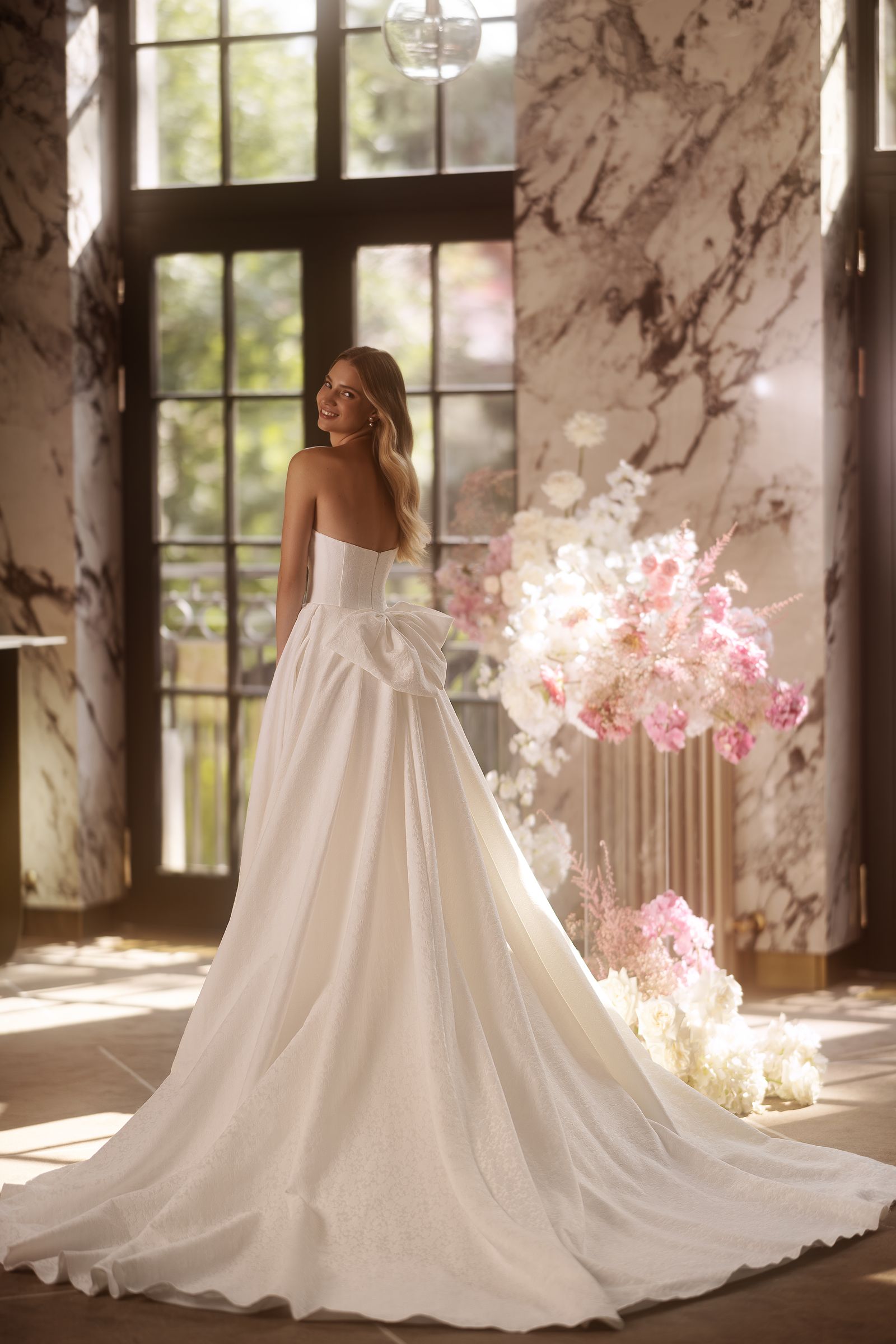 Amira wedding dress, back view