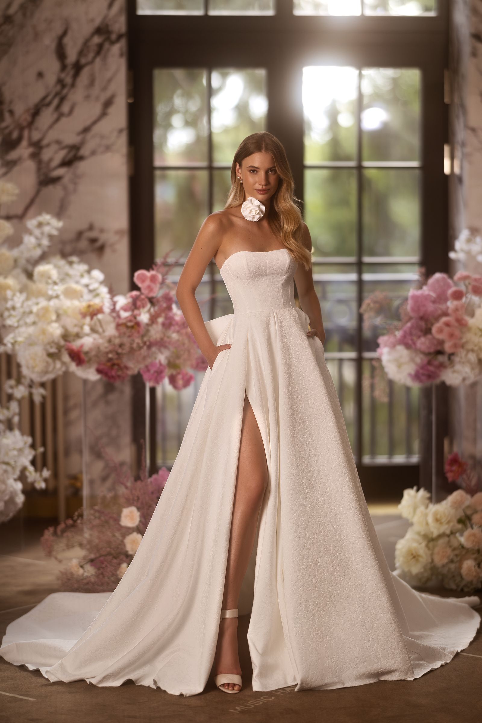 Amira wedding dress, front view