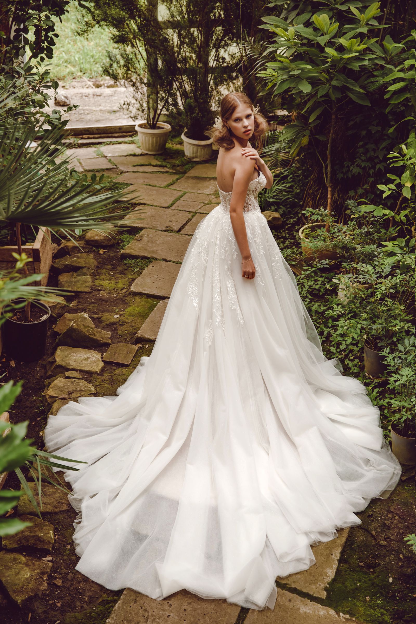 Angie wedding dress, back view