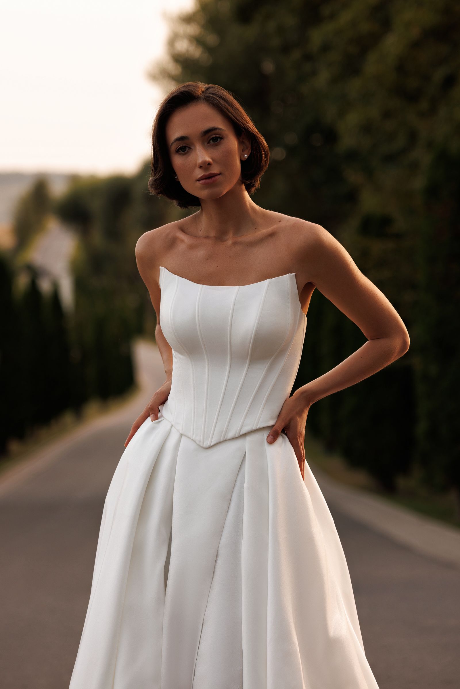 Antonia — ball gown wedding dress, front view