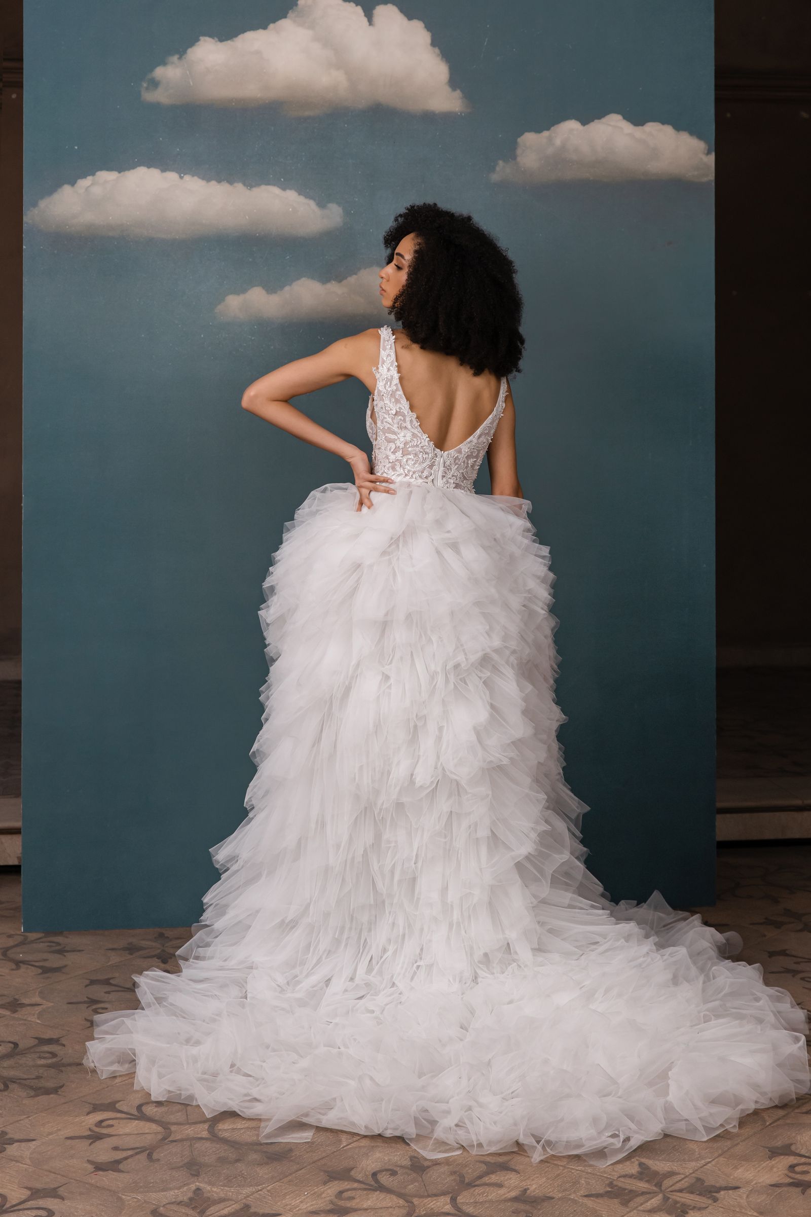 Ashley wedding dress, back view