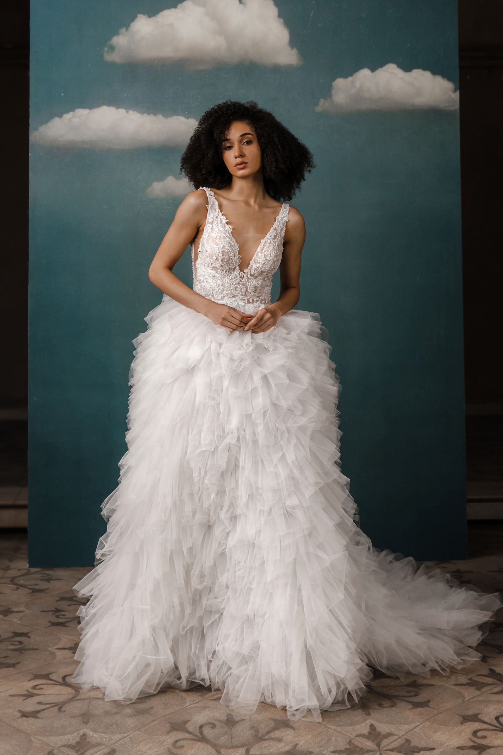 Ashley wedding dress, front view