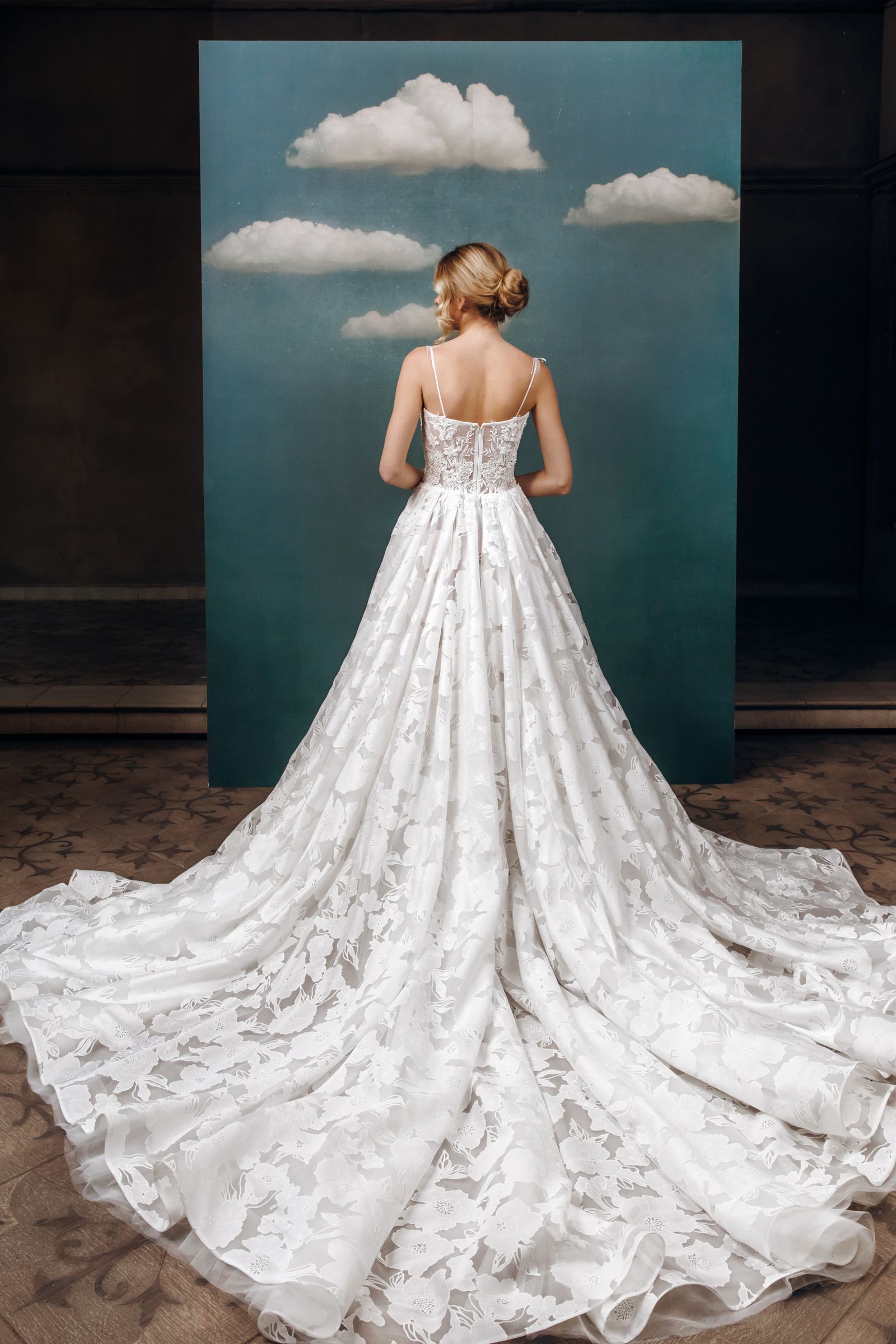 Audrey wedding dress, back view