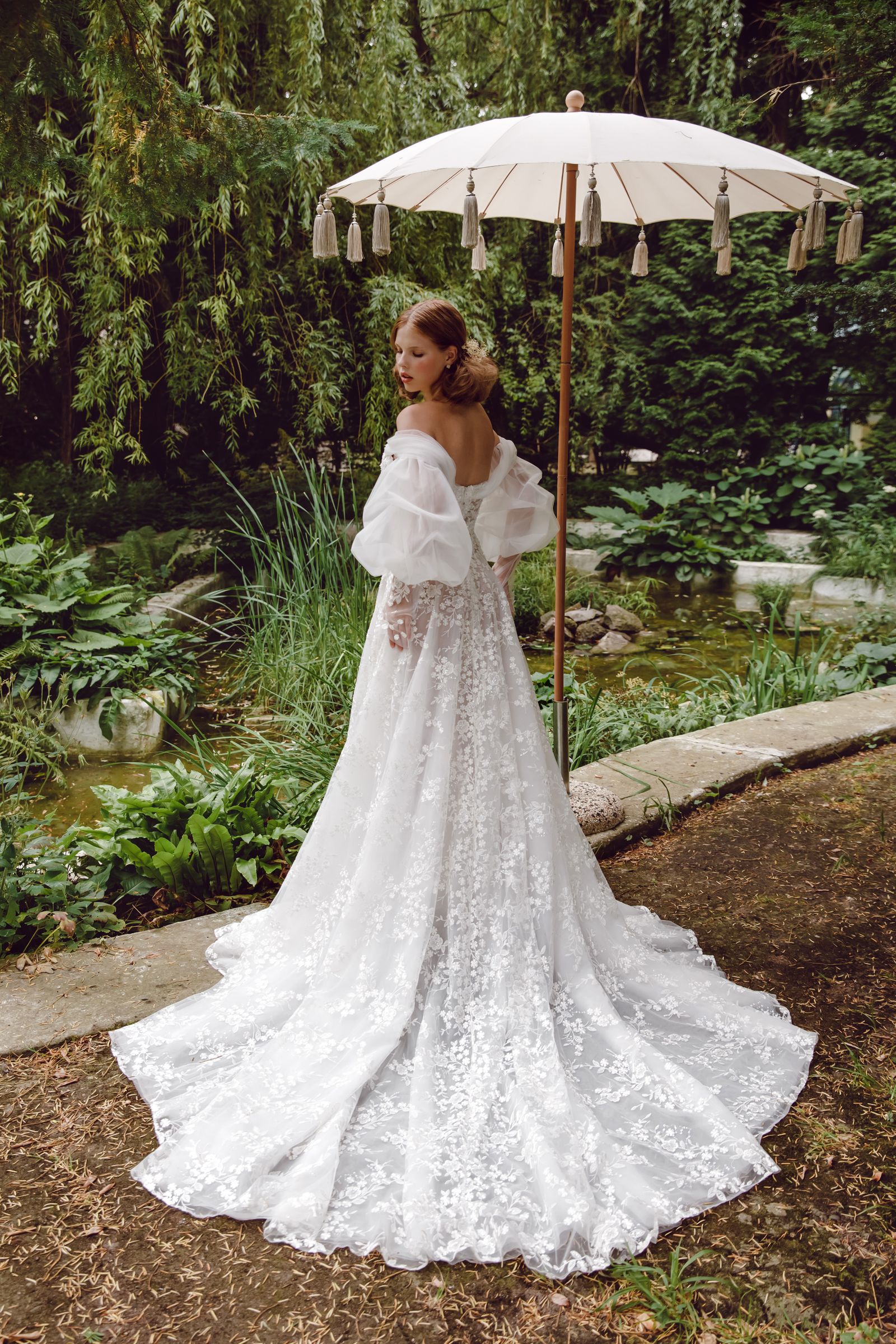 Brenda wedding dress, back view