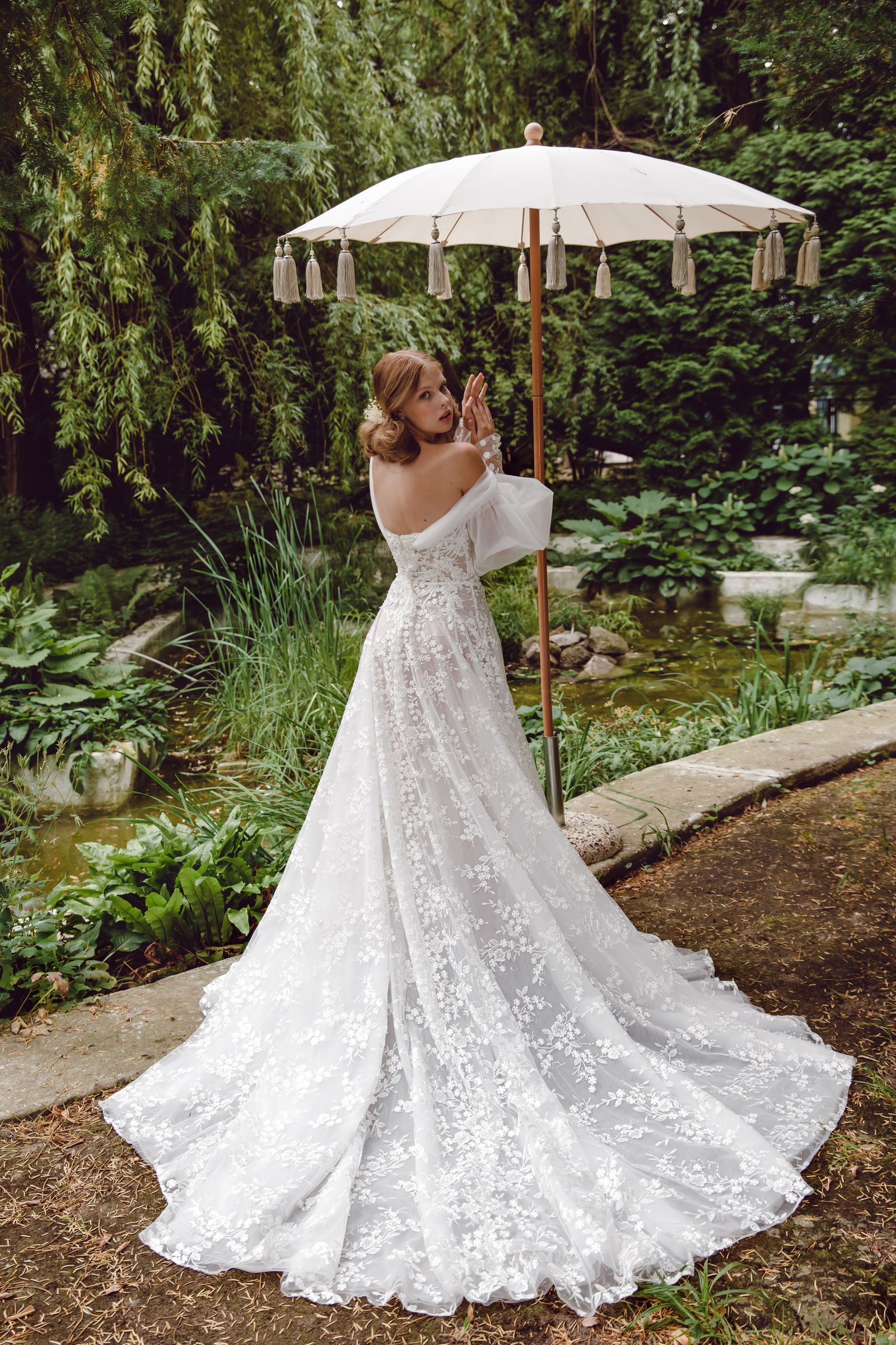 Brenda wedding dress, back view