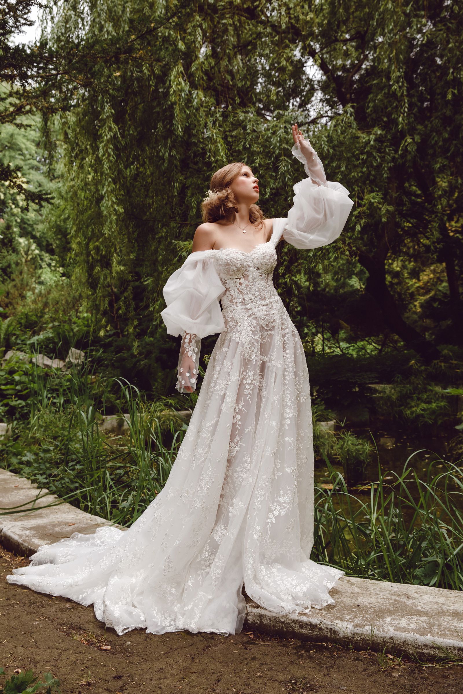 Brenda wedding dress, front view
