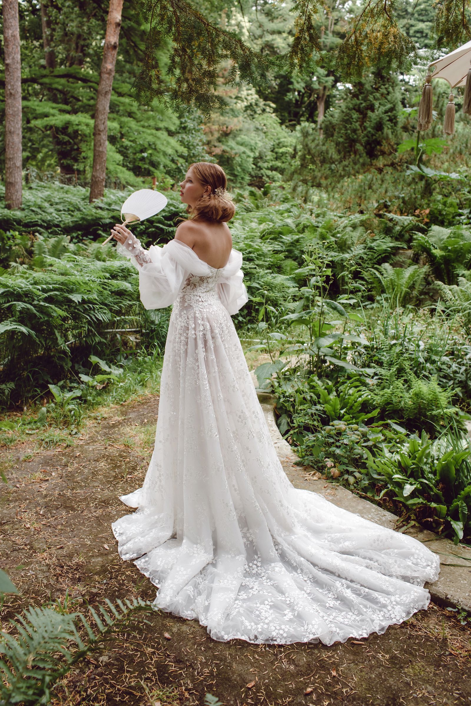 Brenda wedding dress, side view