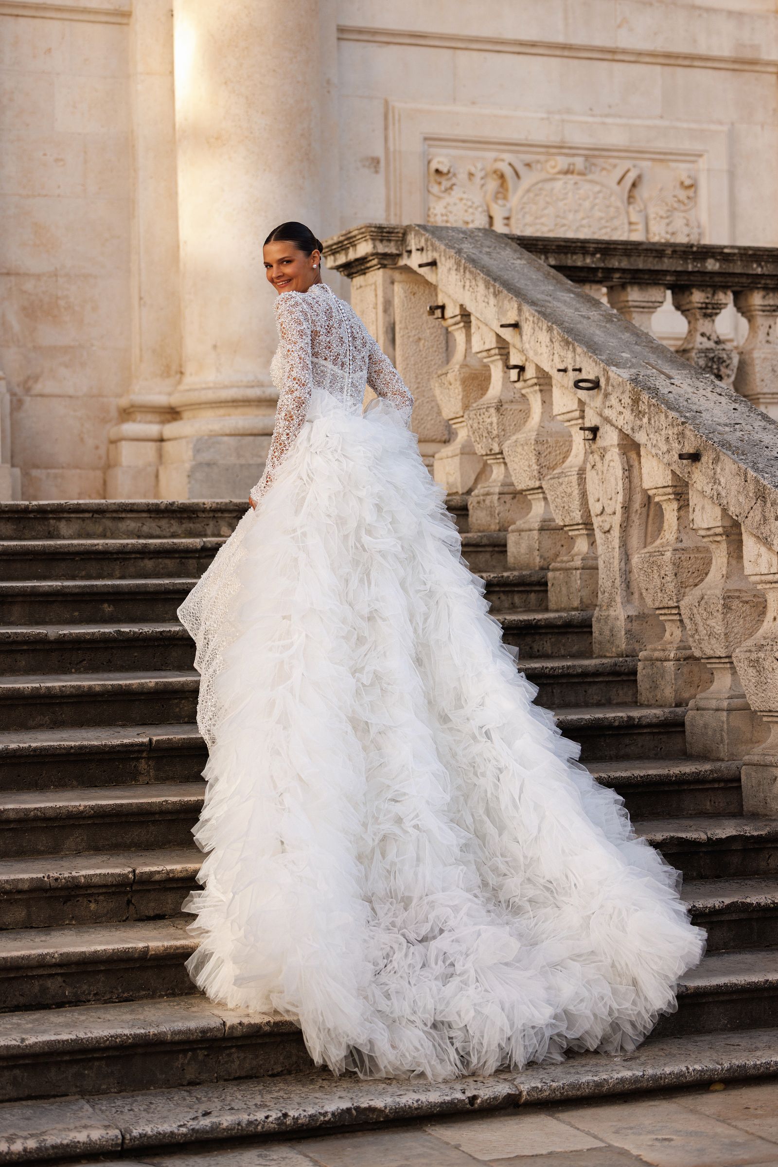 Brooke wedding dress, back view