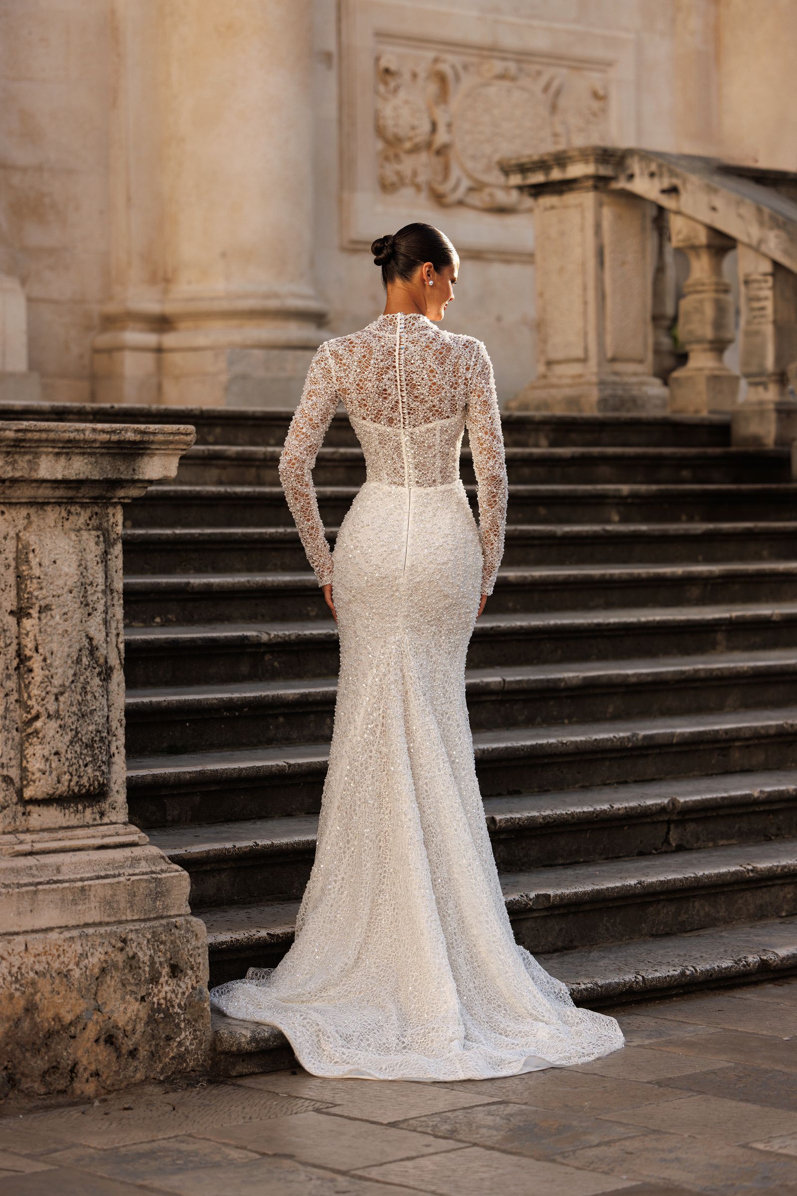 Brooke wedding dress, back view