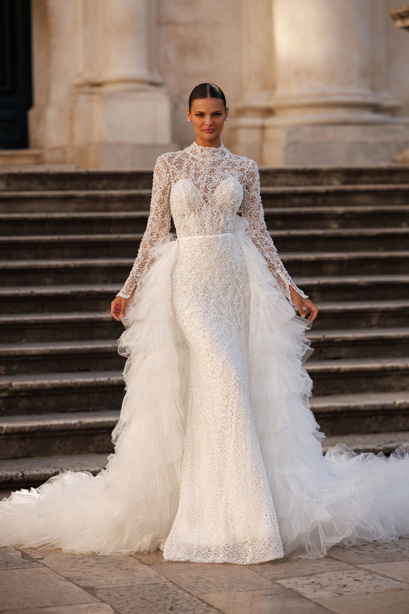 Brooke wedding dress, front view