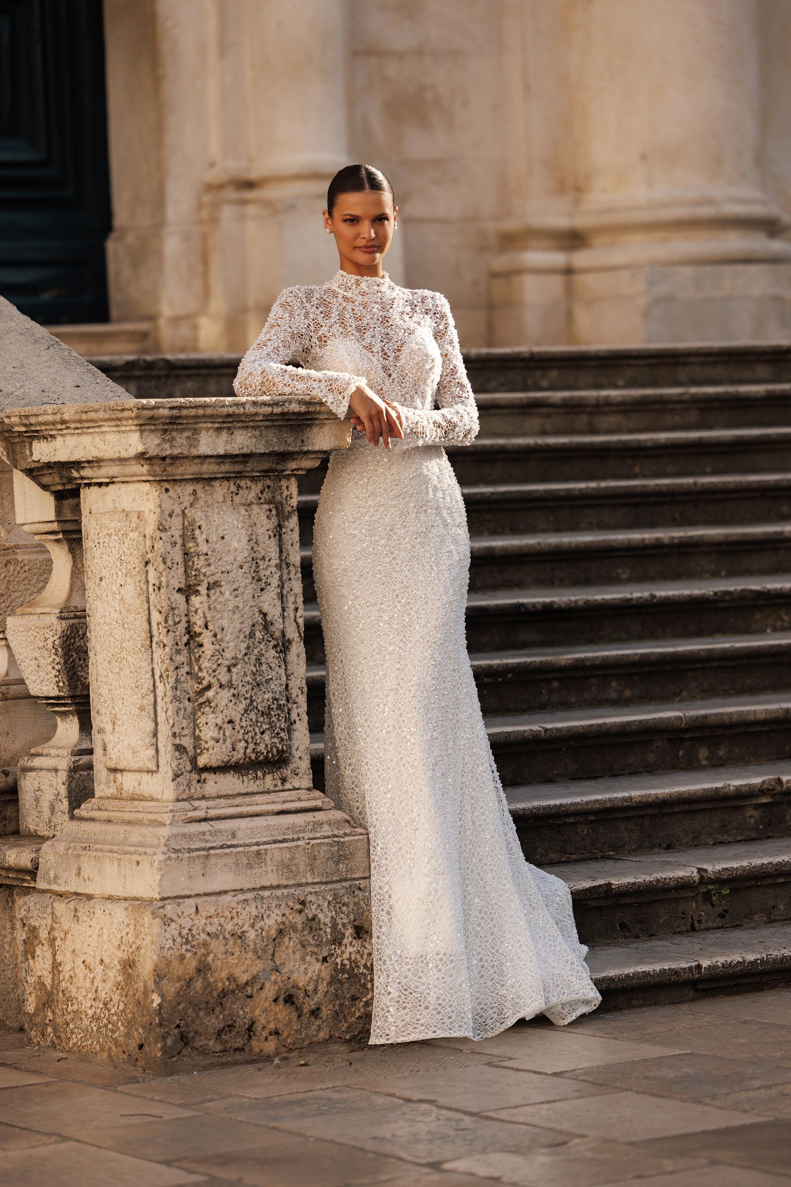 Brooke wedding dress, front view