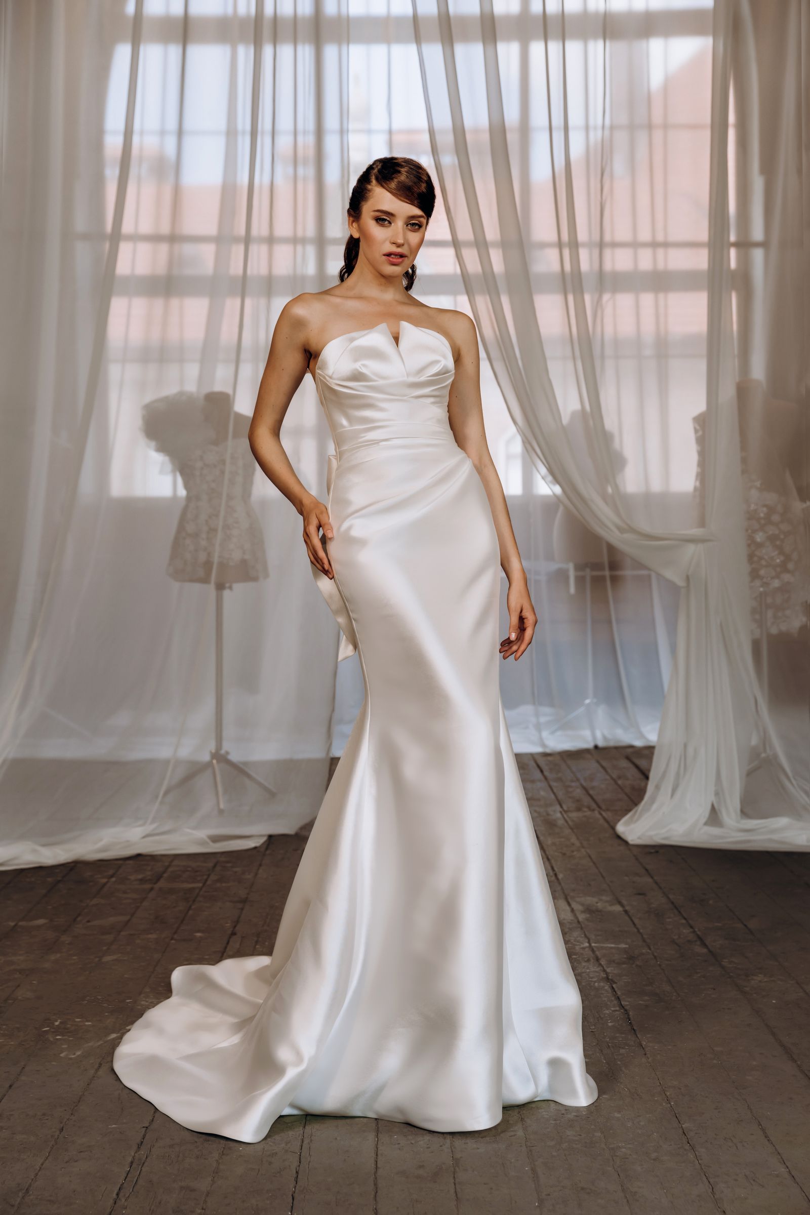 Camila wedding dress, front view