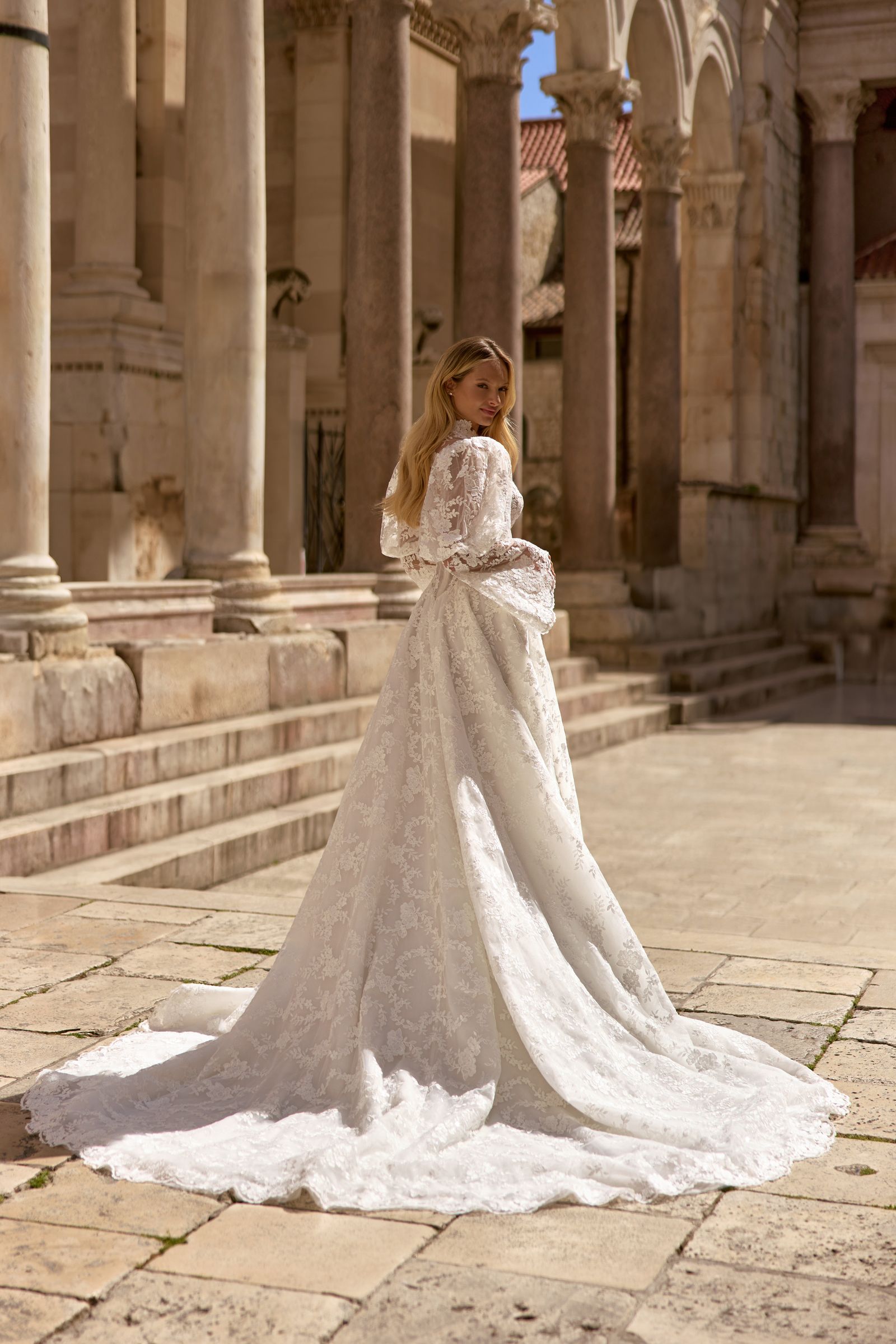 Candy wedding dress, front view