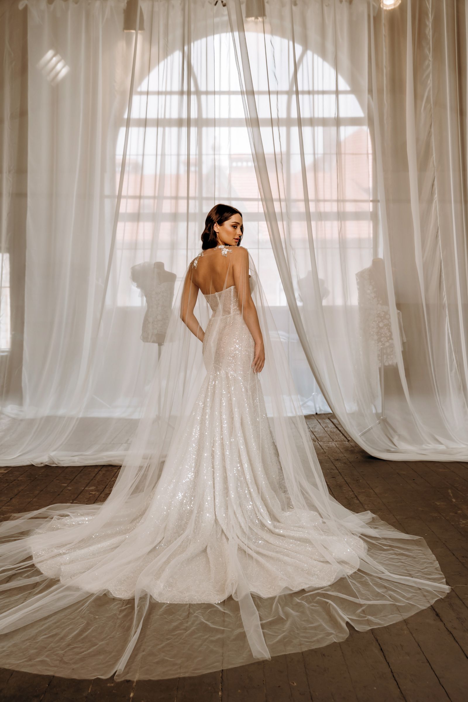 Carolina wedding dress, back view
