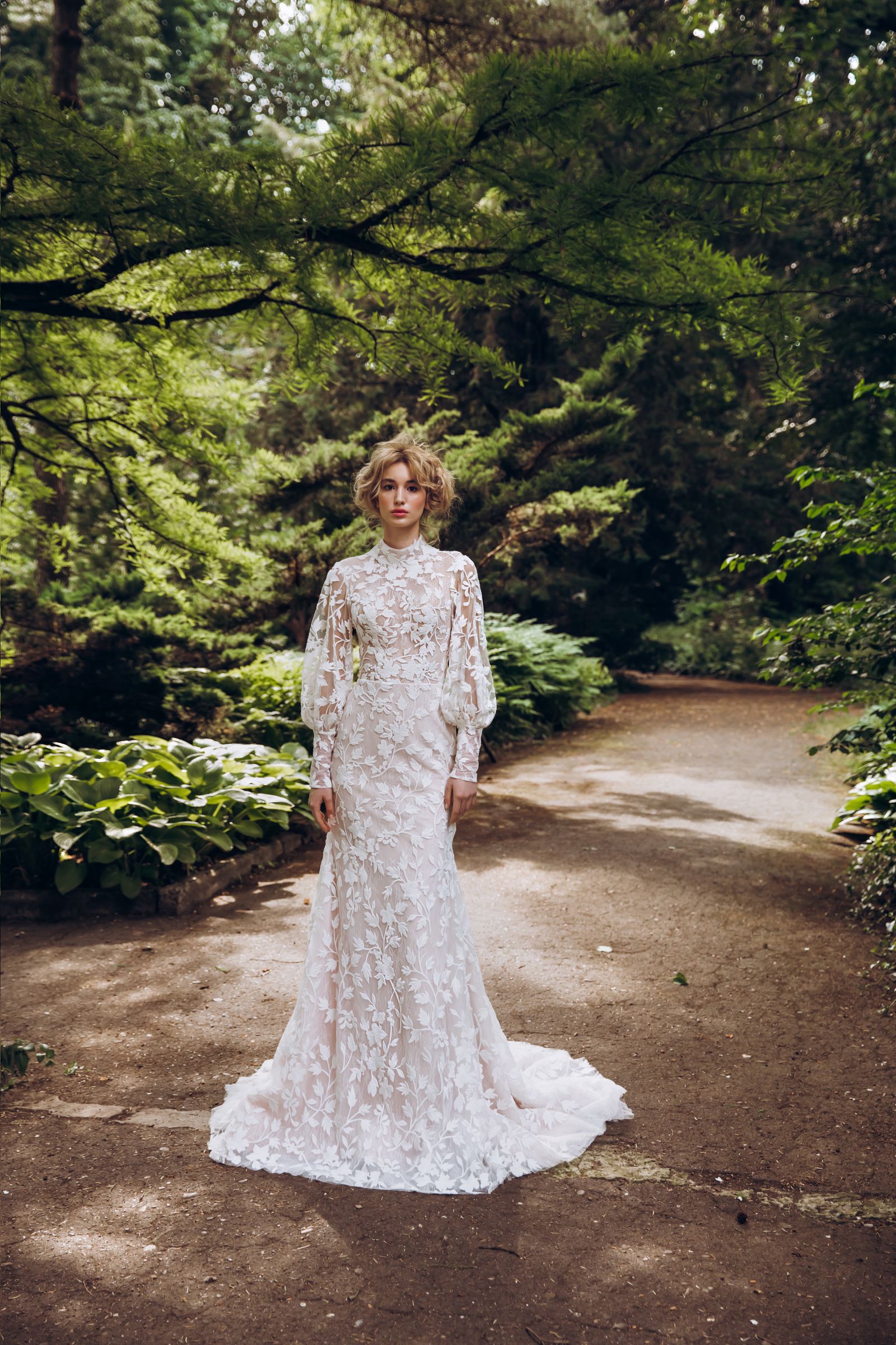 Catalina wedding dress, front view
