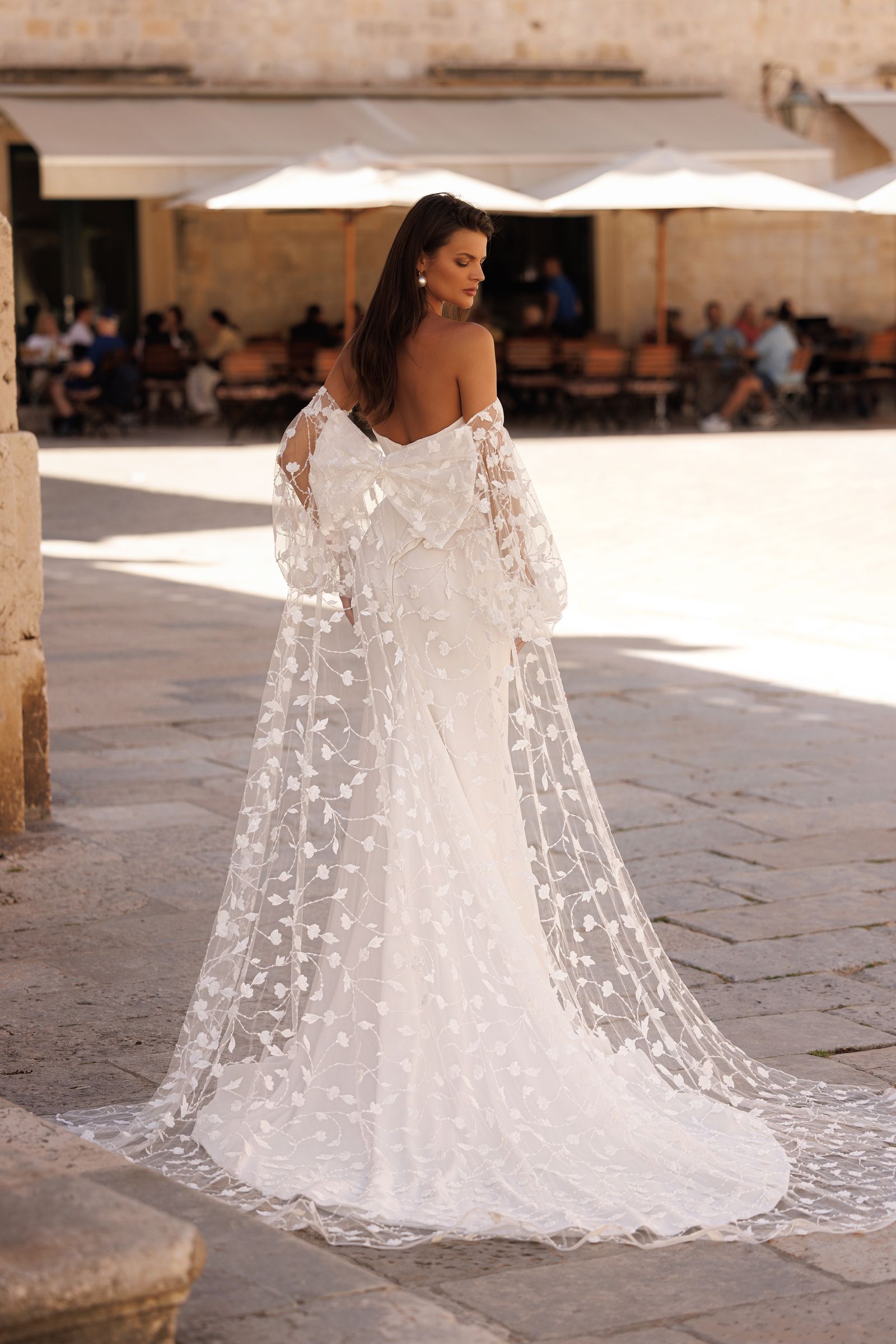 Cecilia wedding dress, back view