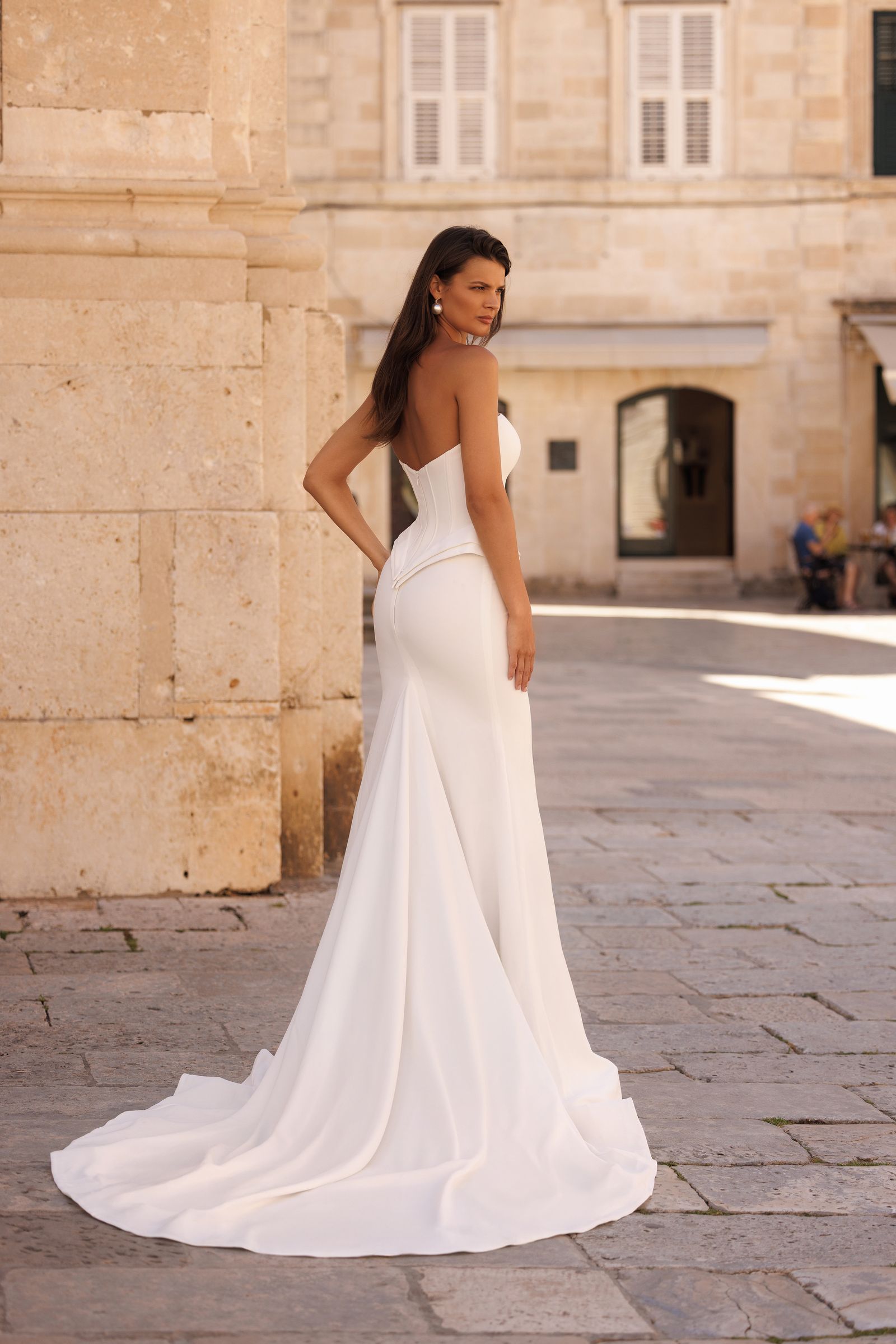 Cecilia wedding dress, back view
