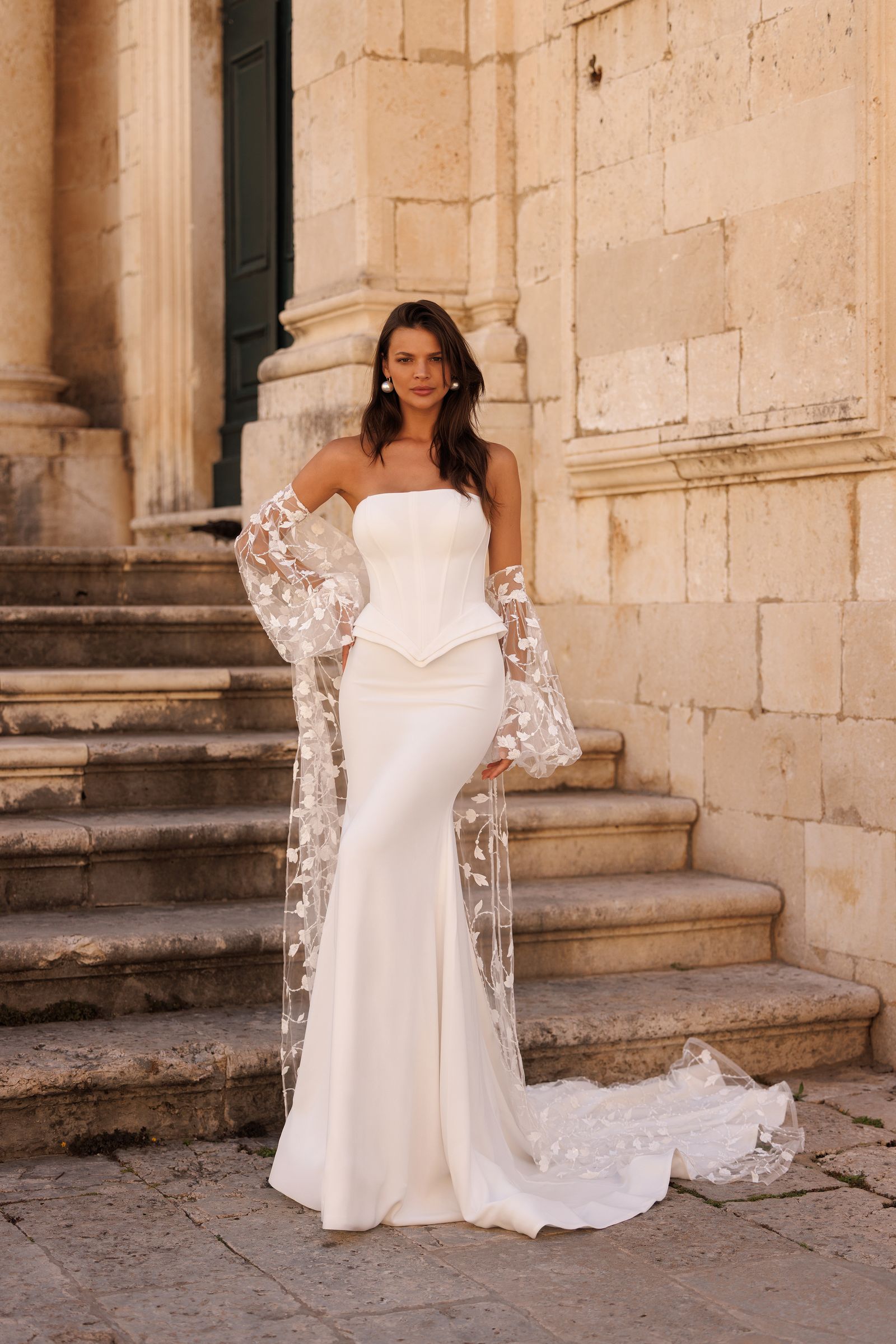 Cecilia wedding dress, front view