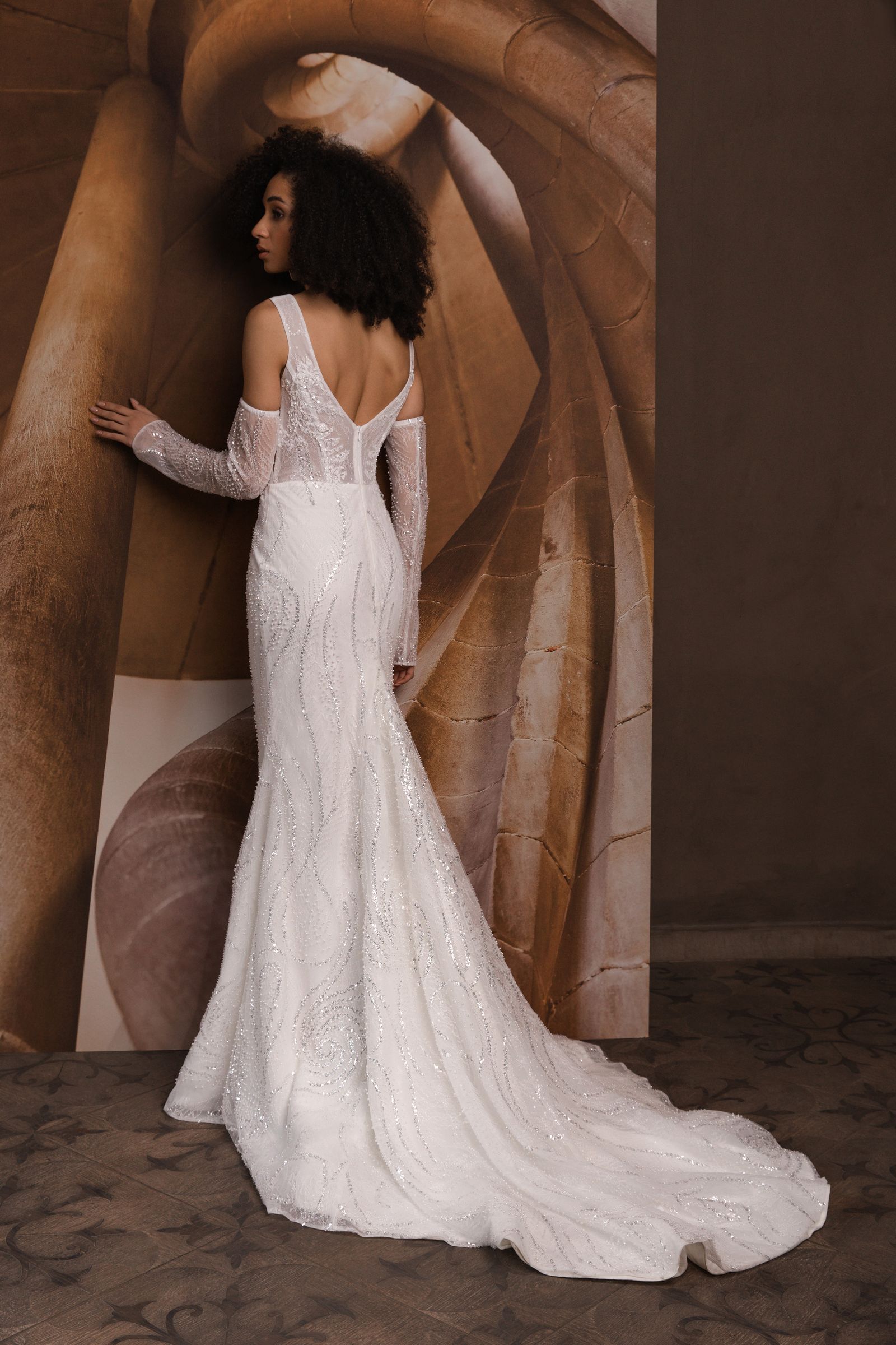 Daisy wedding dress, back view