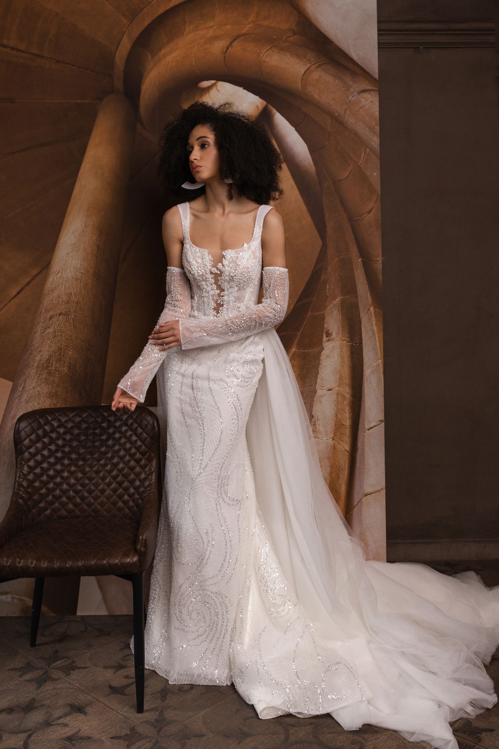 Daisy wedding dress, front view