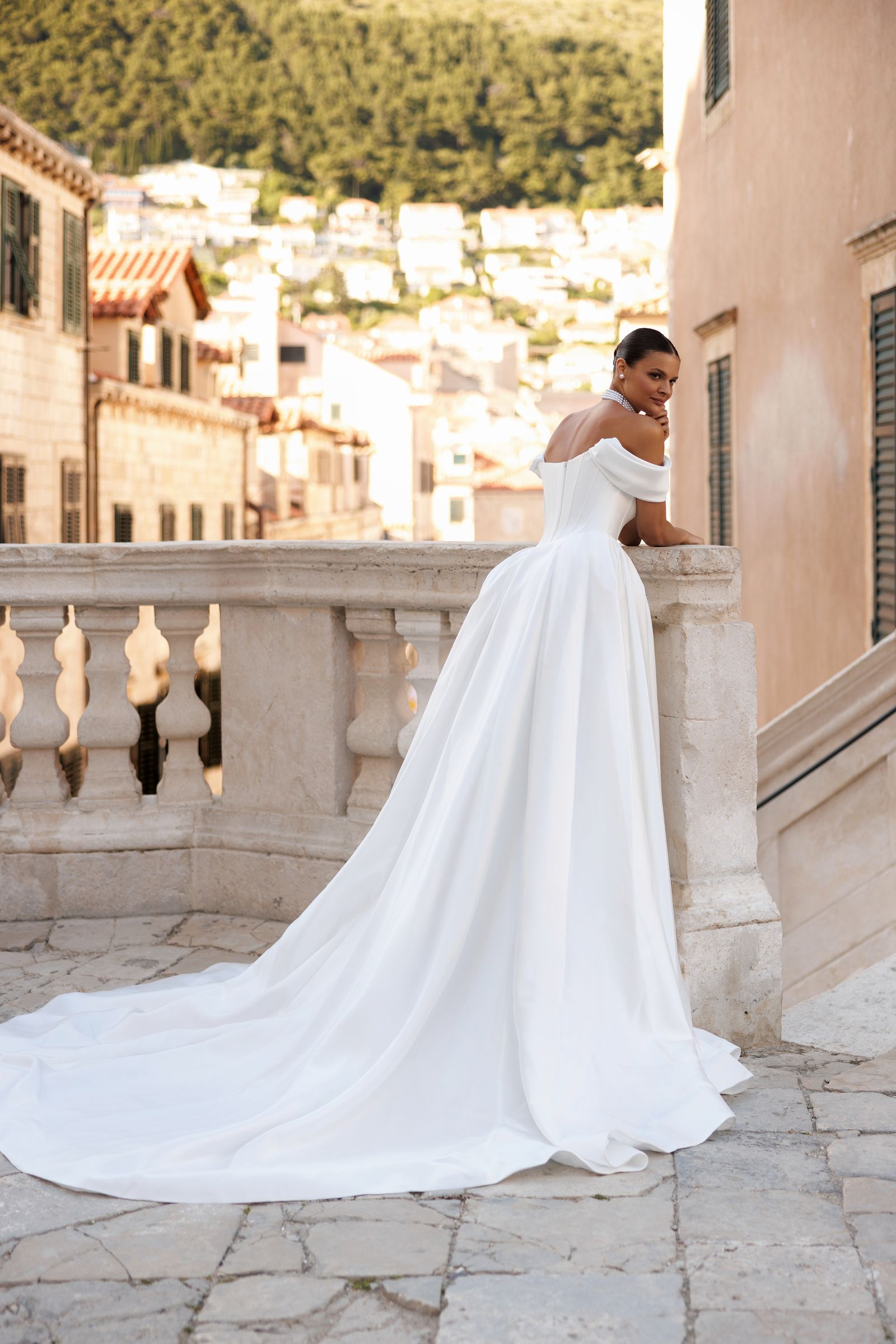 Eliza wedding dress, back view