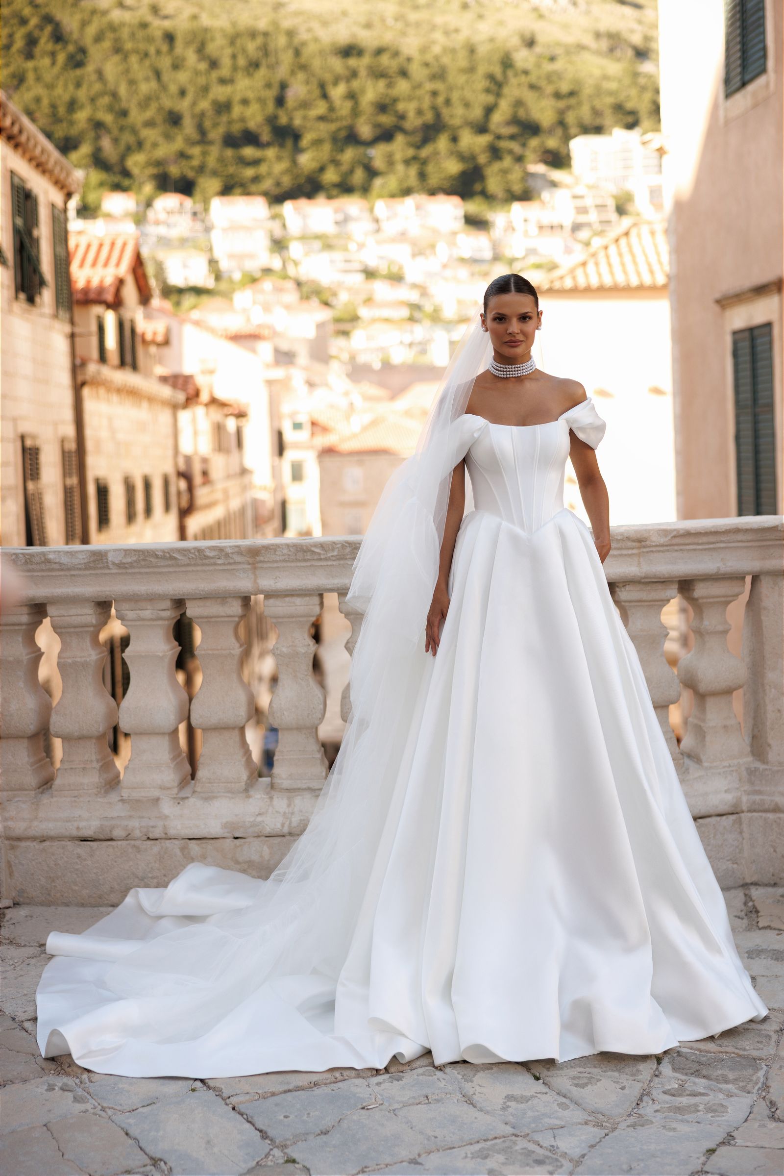 Eliza wedding dress, front view