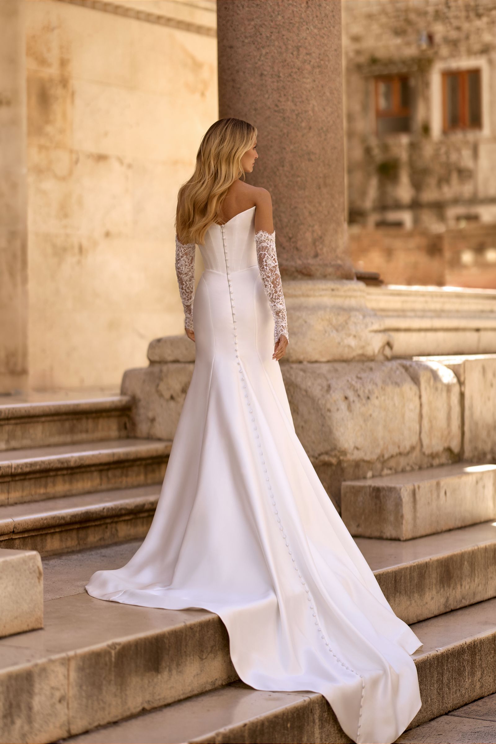 Ella wedding dress, front view