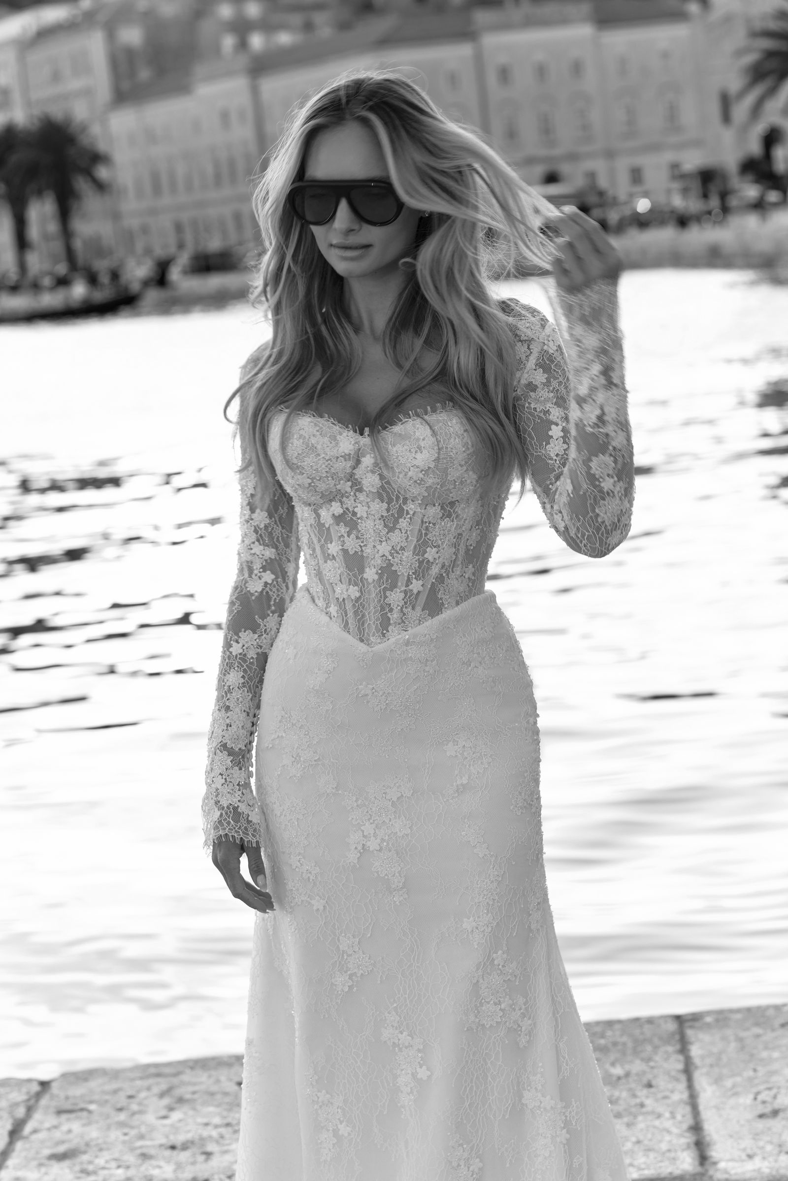 Emily wedding dress, front view