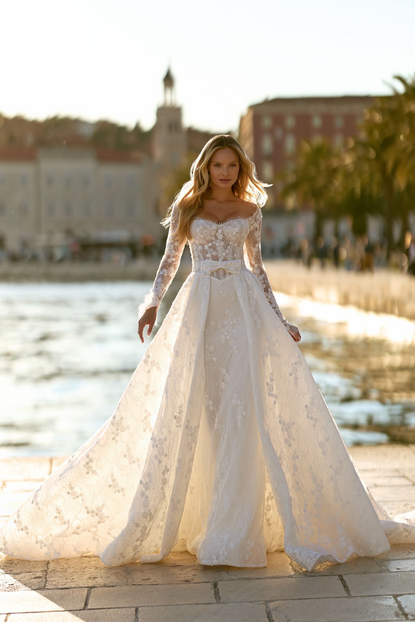 Emily wedding dress, front view