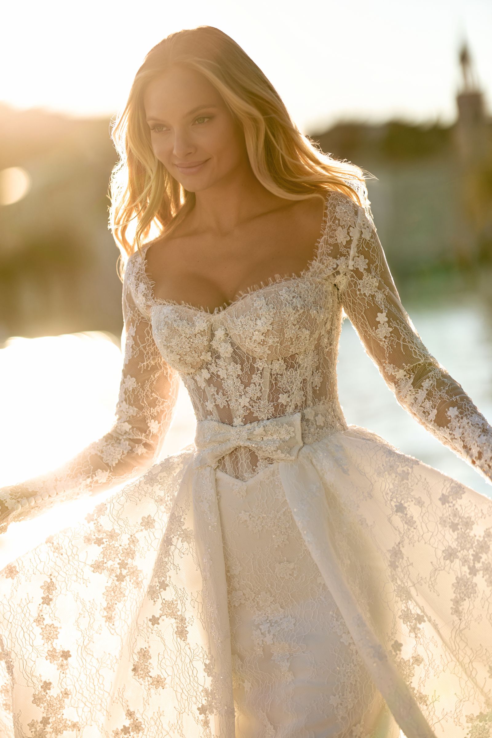 Emily wedding dress, front view