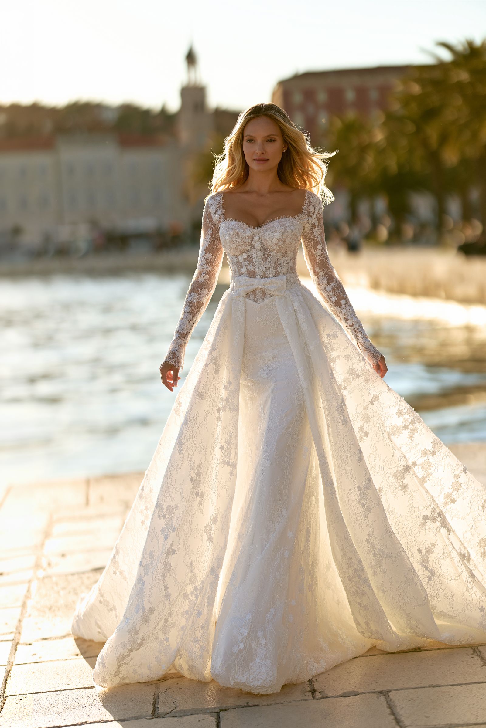 Emily wedding dress, front view