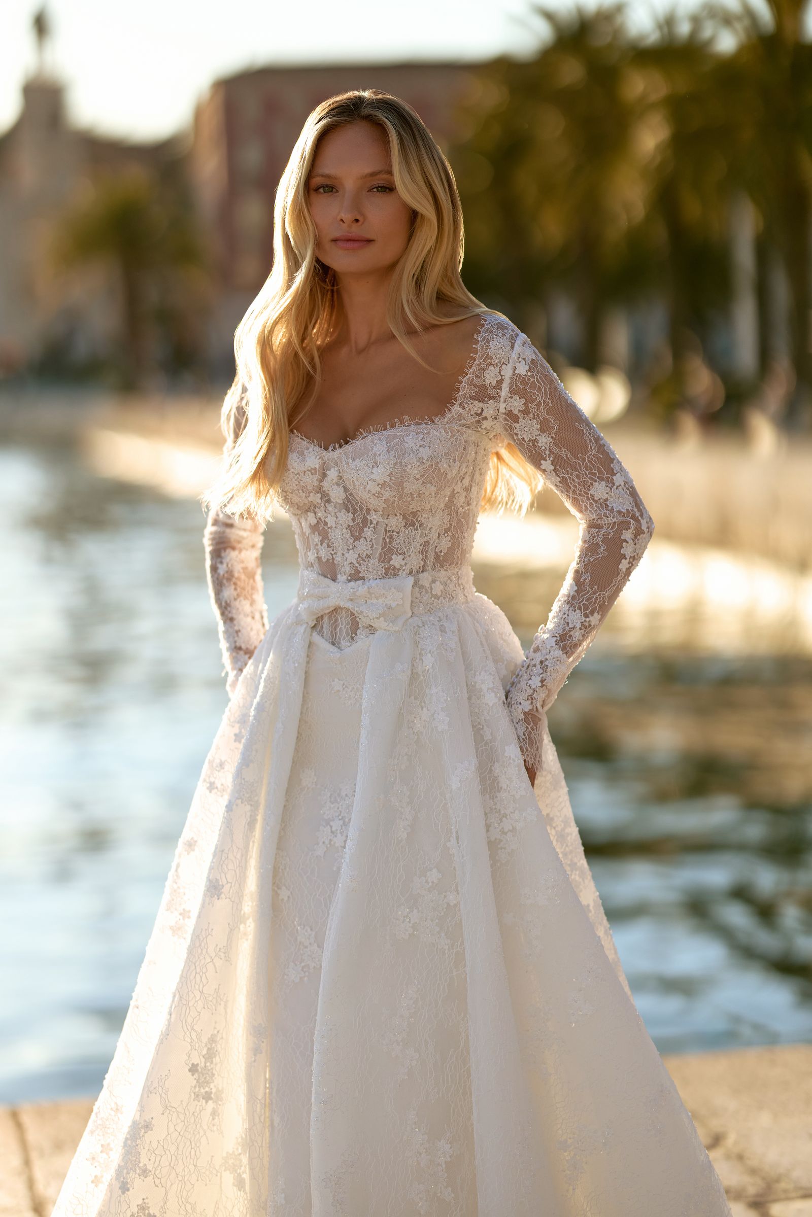 Emily wedding dress, front view