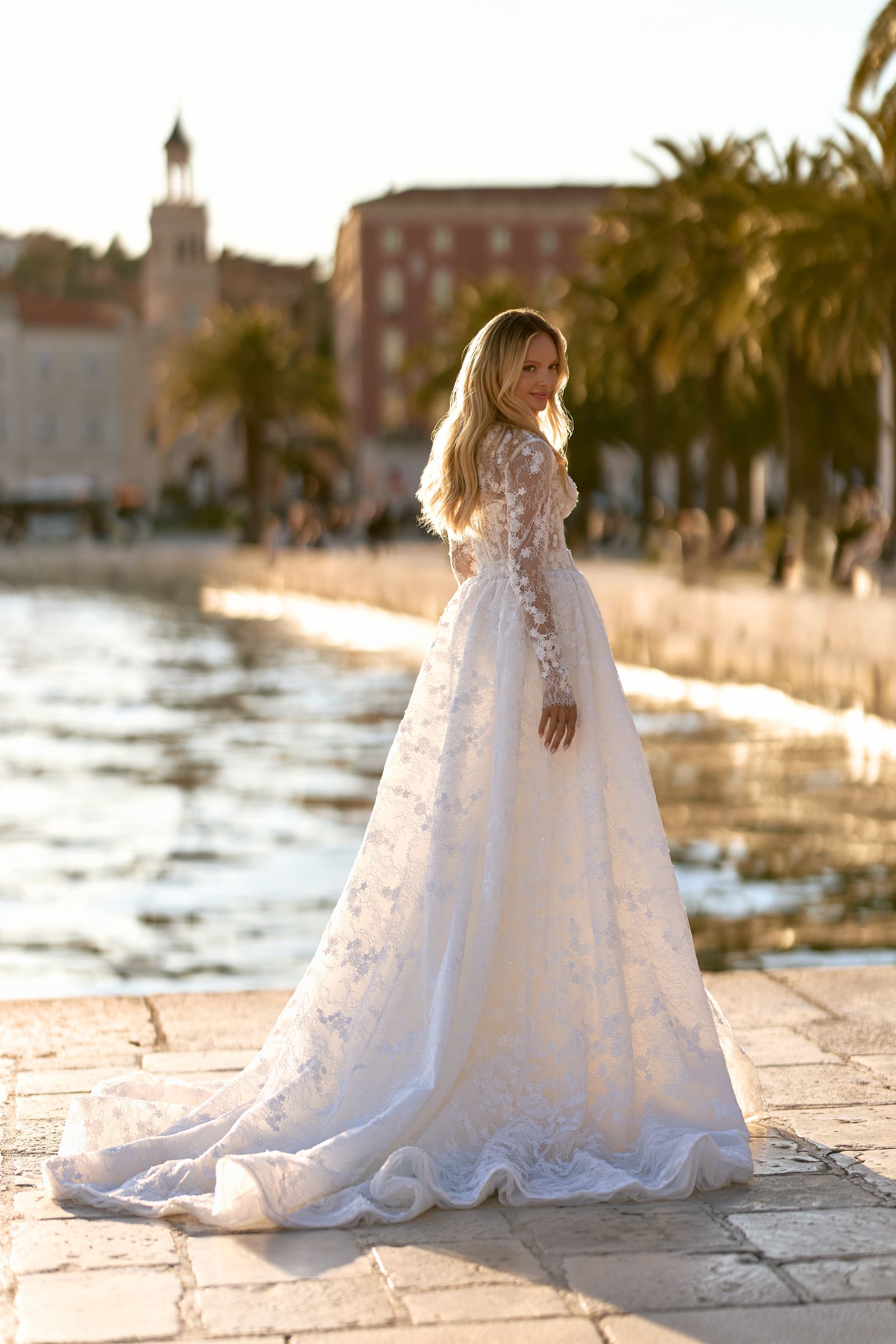 Emily wedding dress, front view