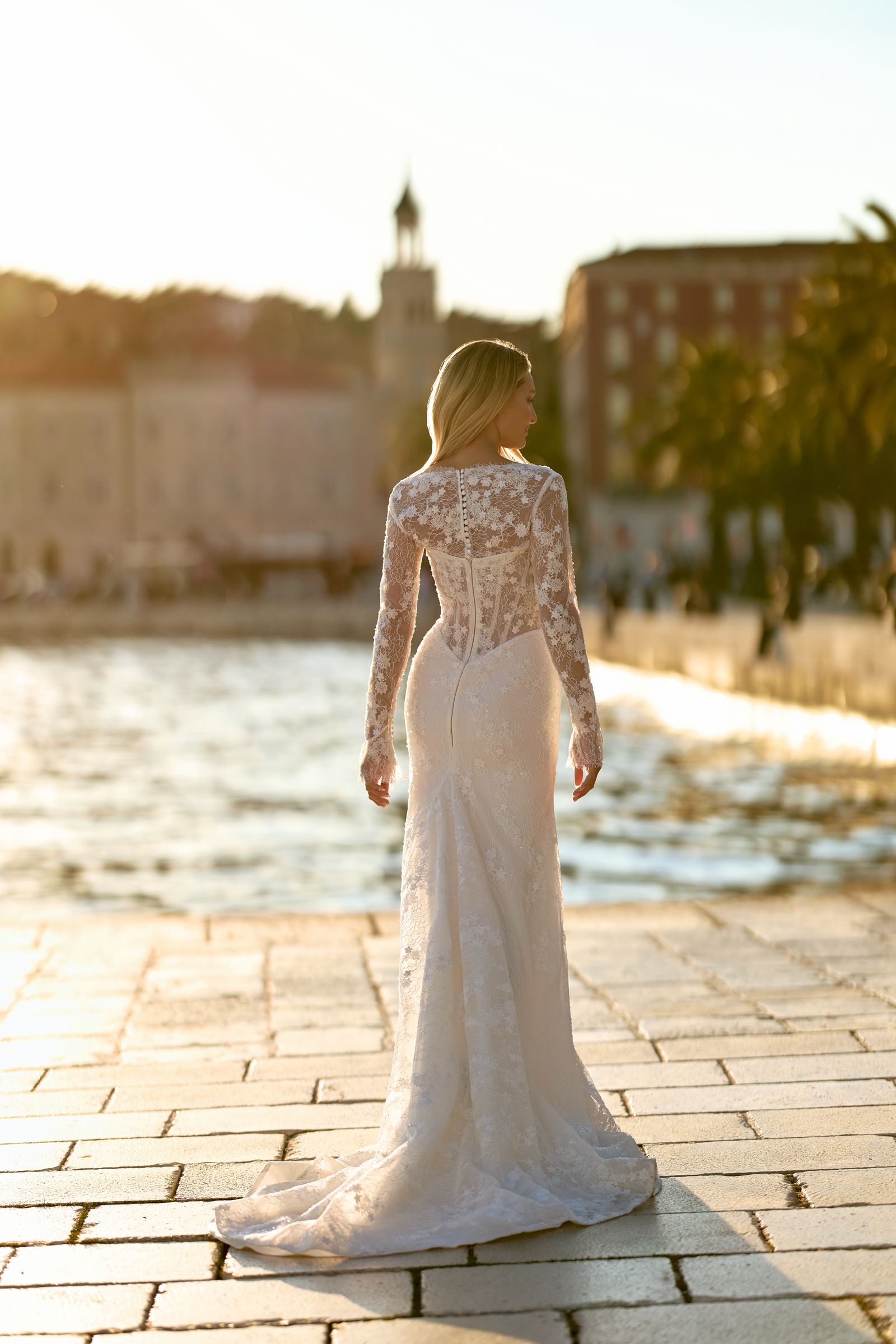 Emily wedding dress, front view