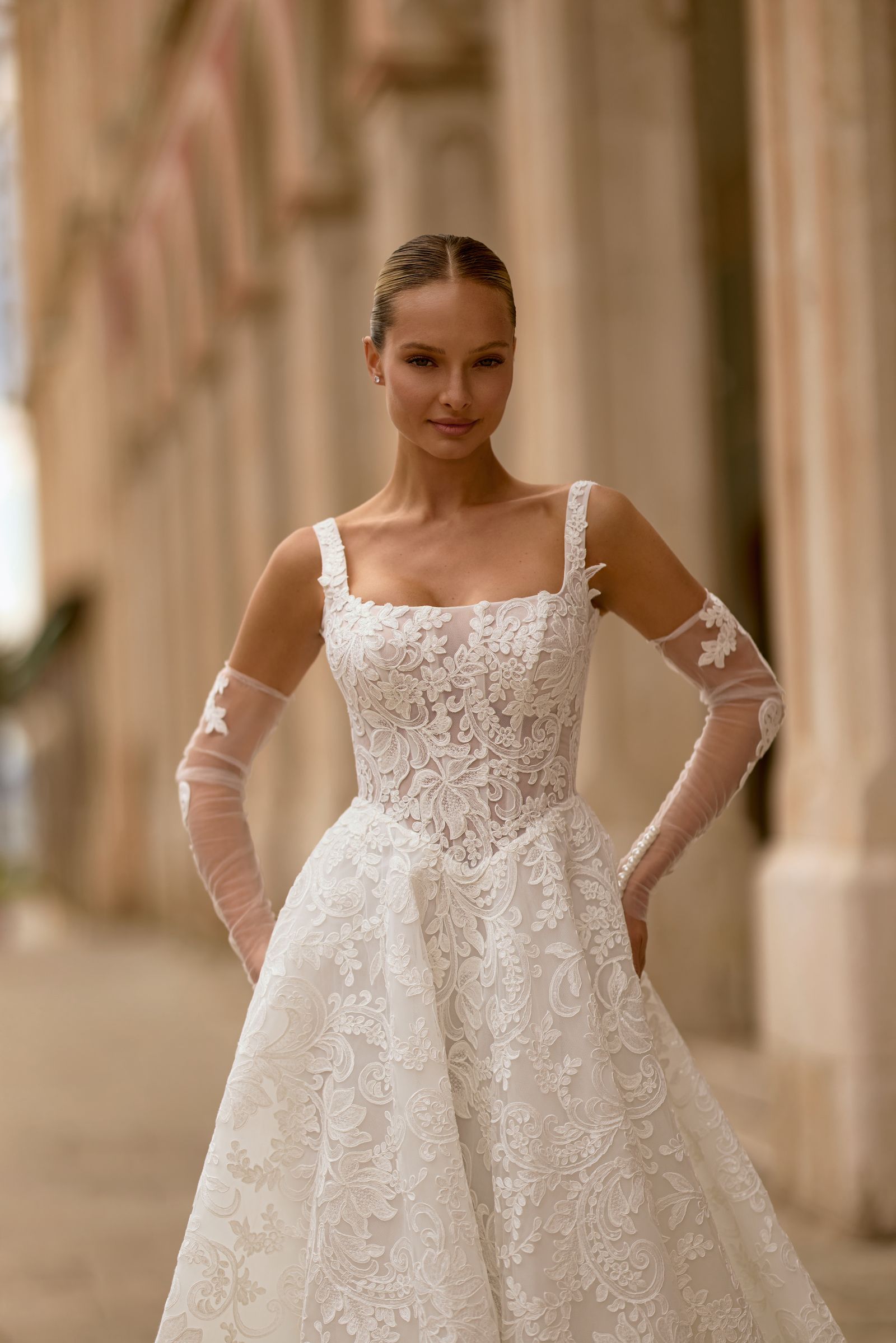Emma wedding dress, front view