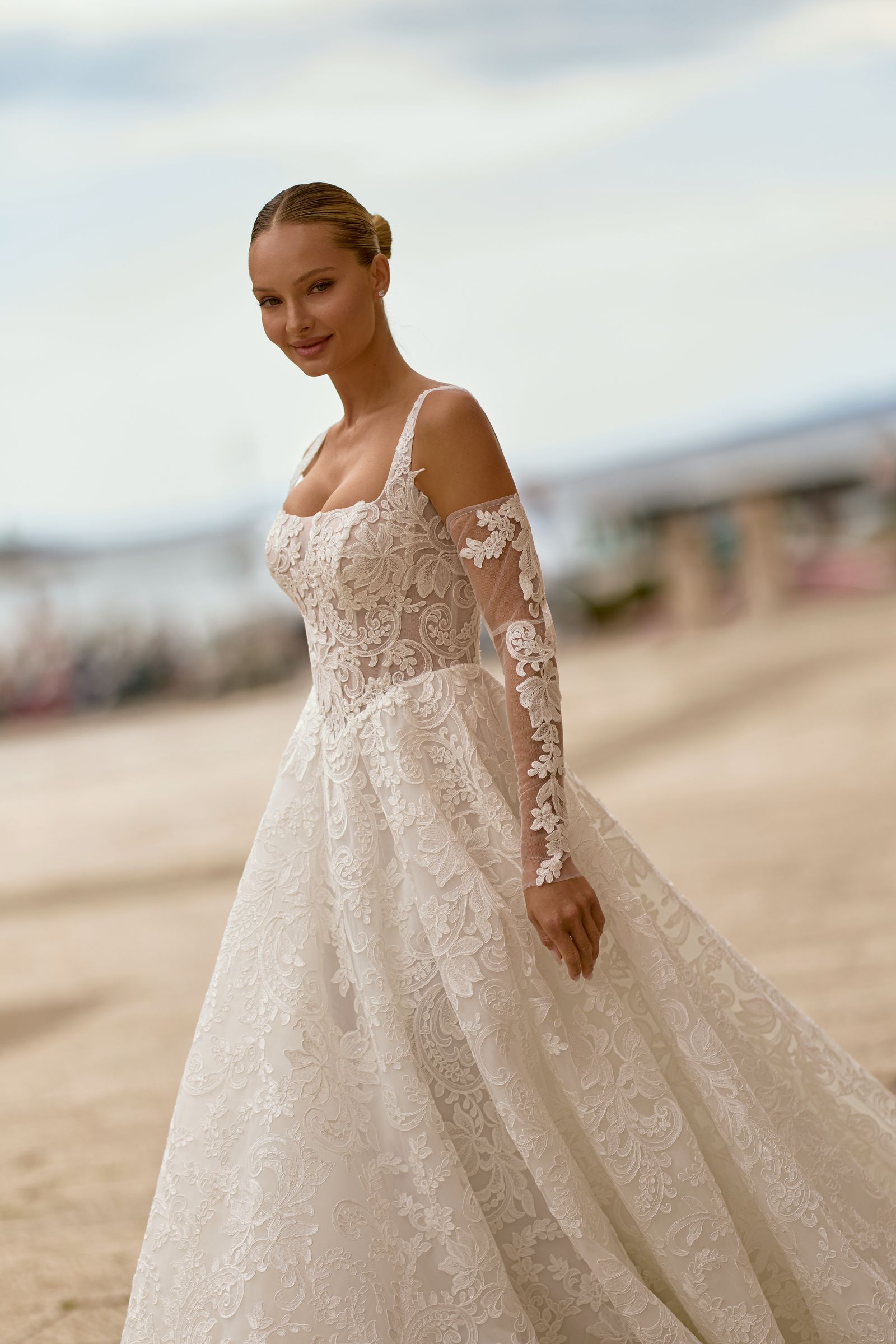 Emma wedding dress, front view