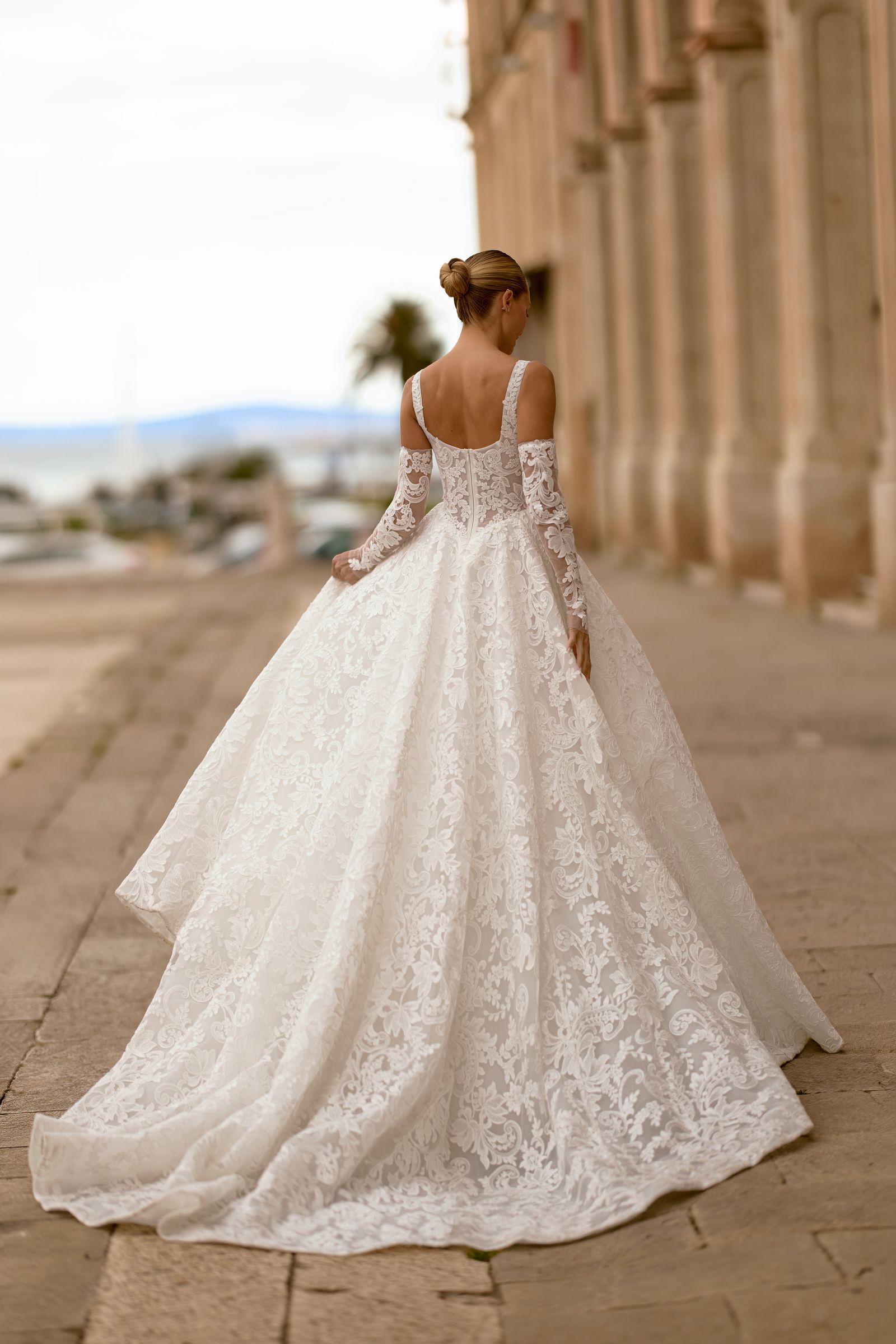 Emma wedding dress, front view