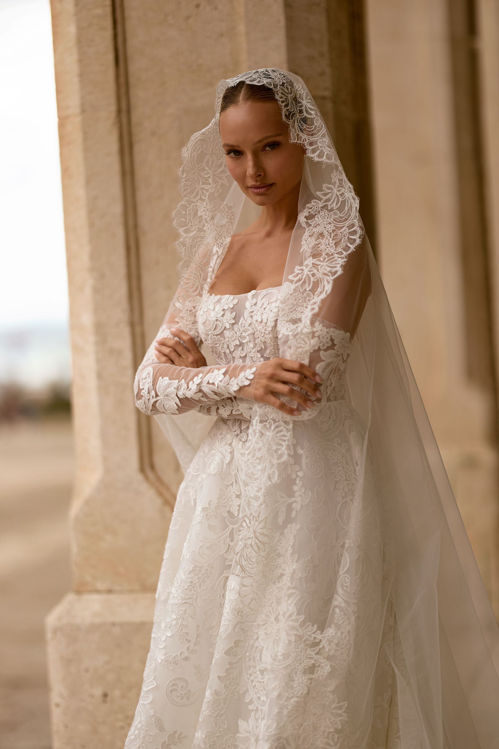Emma wedding dress, front view