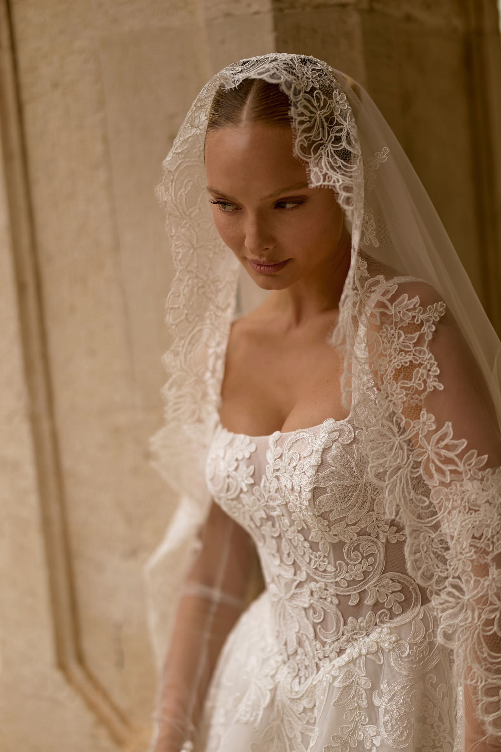 Emma wedding dress, front view