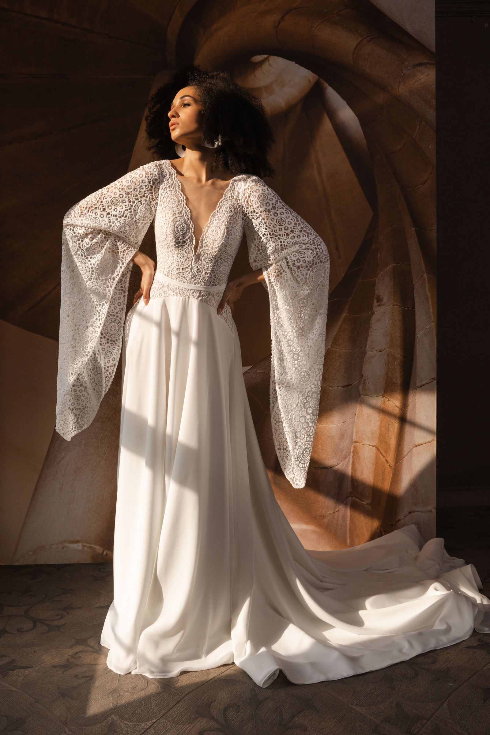 Emma wedding dress, front view