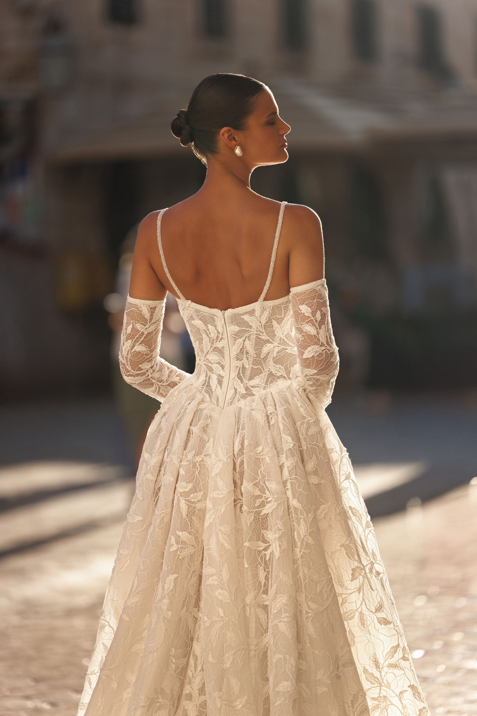 Esme wedding dress, back detail view