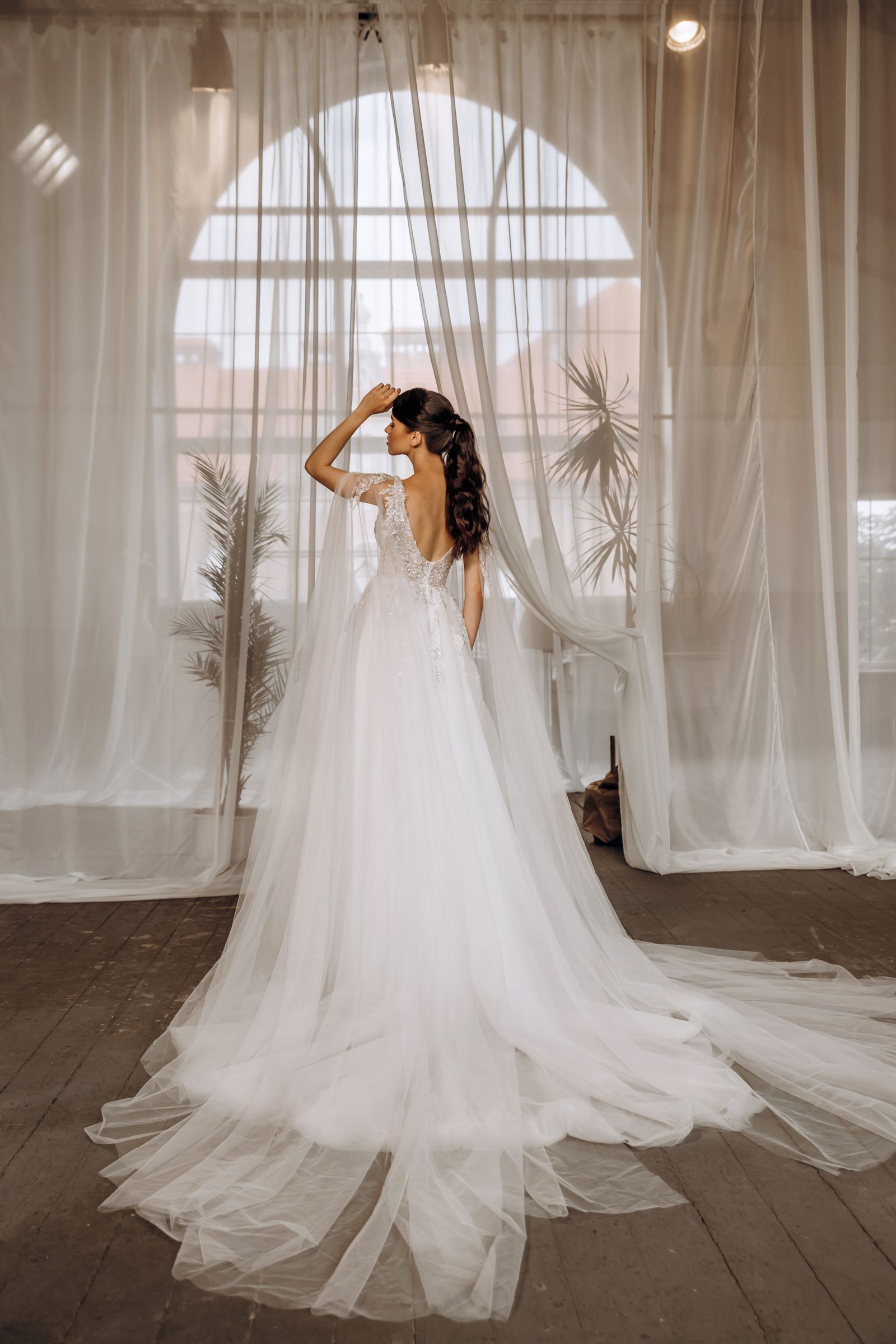 Estel wedding dress, back view