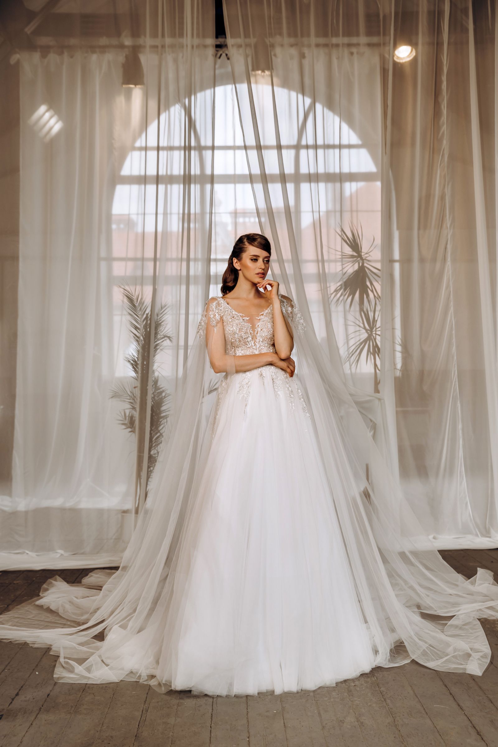 Estel wedding dress, front view